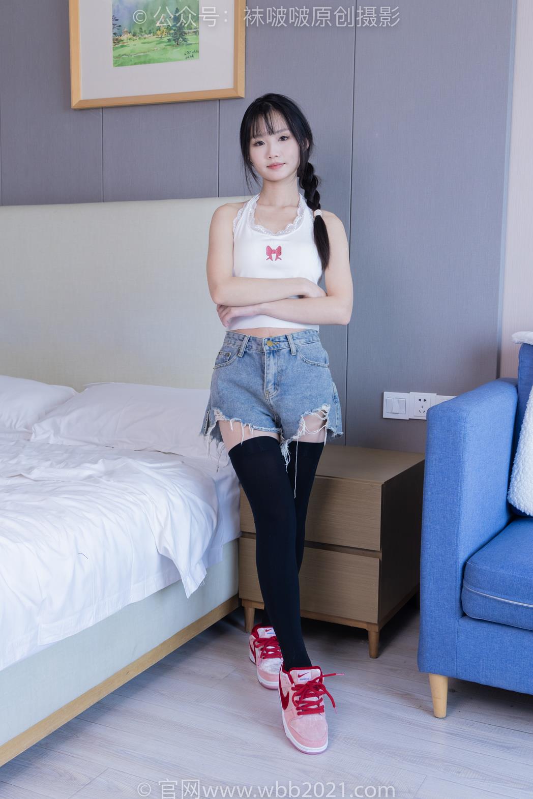 袜啵啵 390期 花絮版 甜甜圈黑丝配AJ超级有味道[148P/1V/6.19G]插图