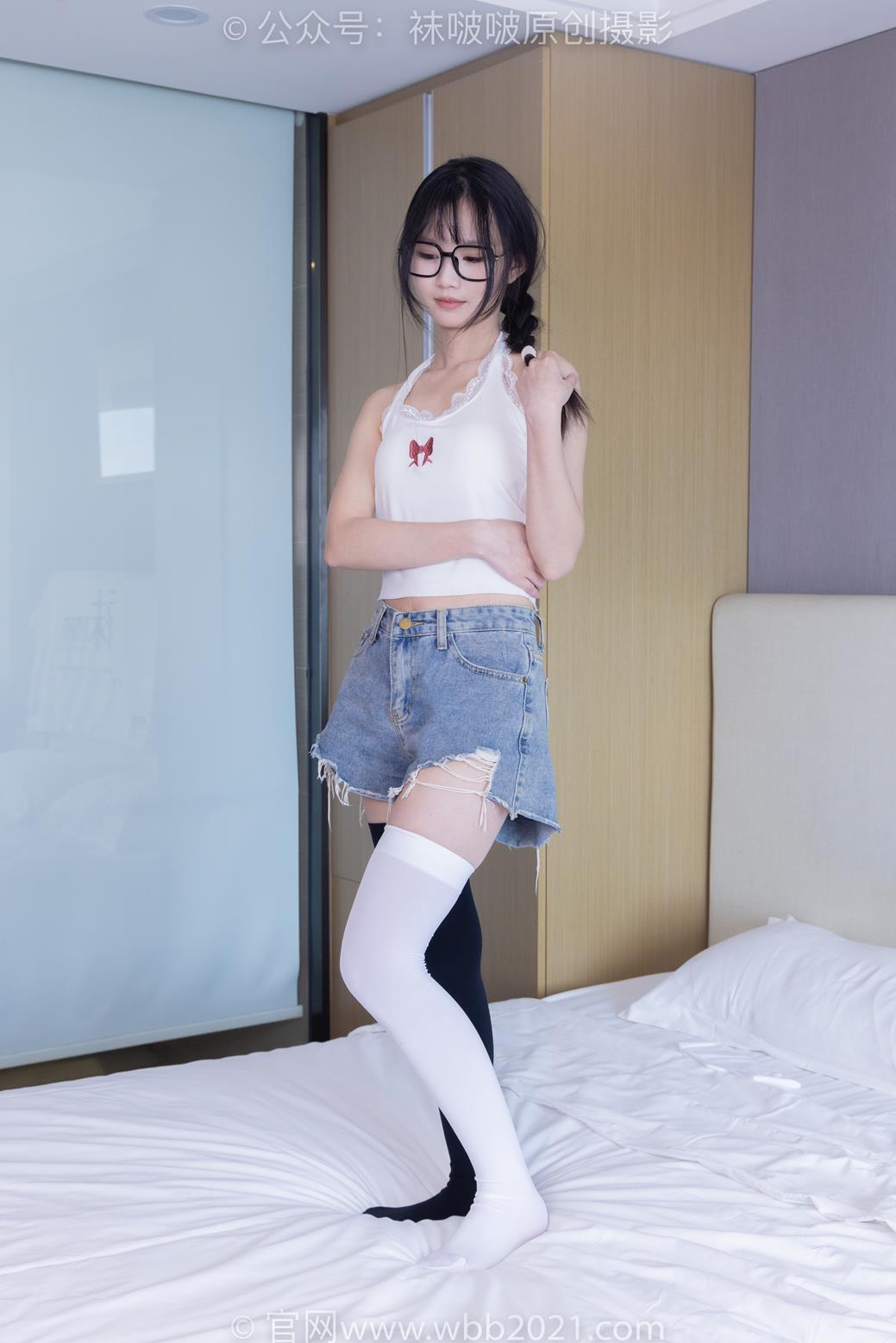 袜啵啵 390期 花絮版 甜甜圈黑丝配AJ超级有味道[148P/1V/6.19G]插图8