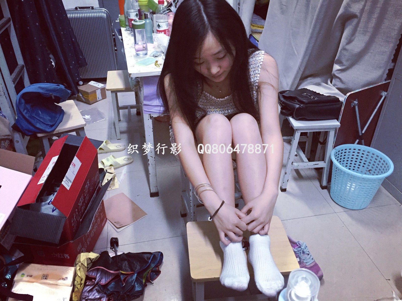 织梦行影@NO.012-第十二期 宿舍白袜运动鞋（白棉）[23P/37MB]插图