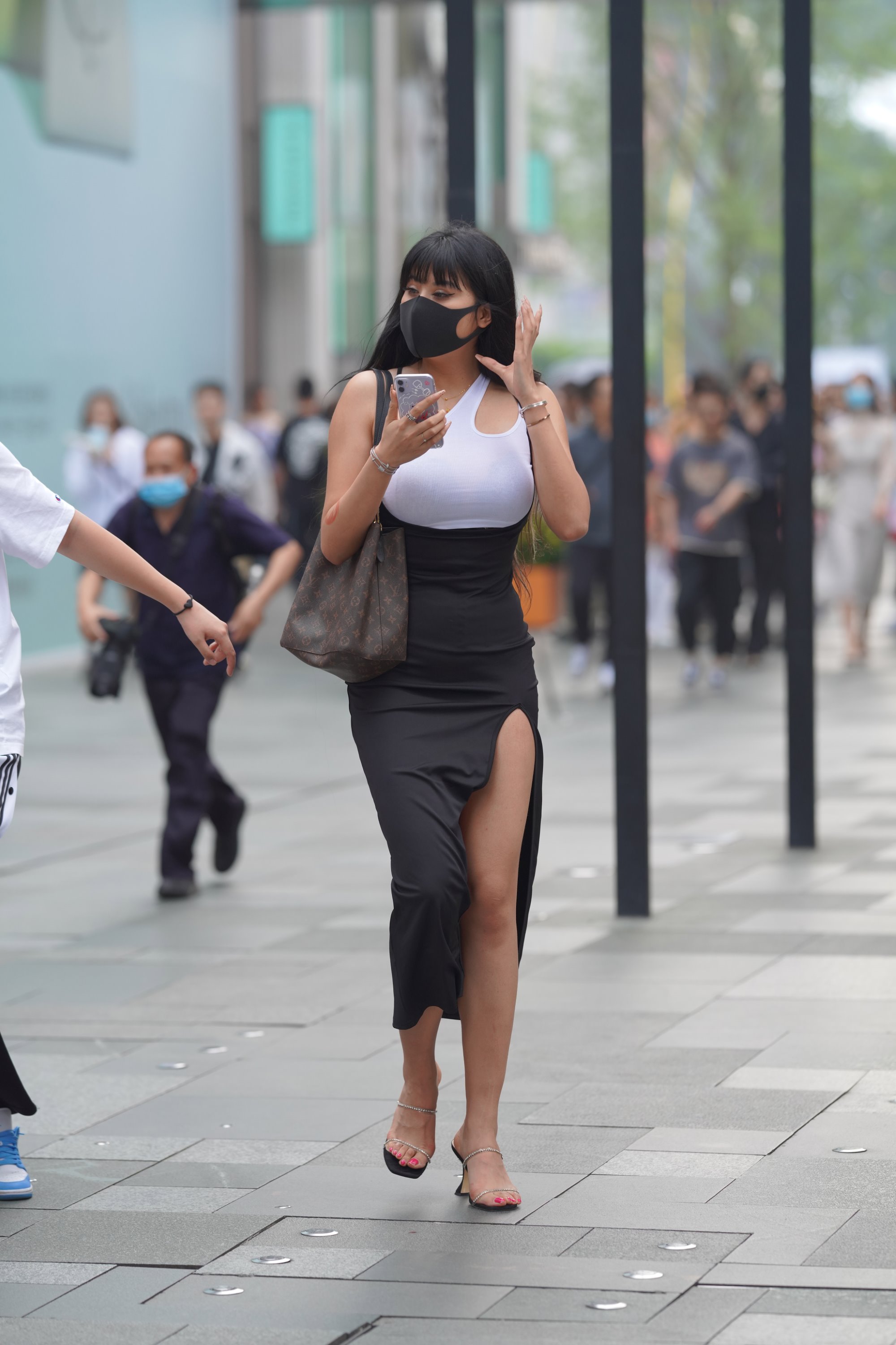 精选街拍作品 NO.2967 黑白搭配大气美丽[100P/205MB]插图4