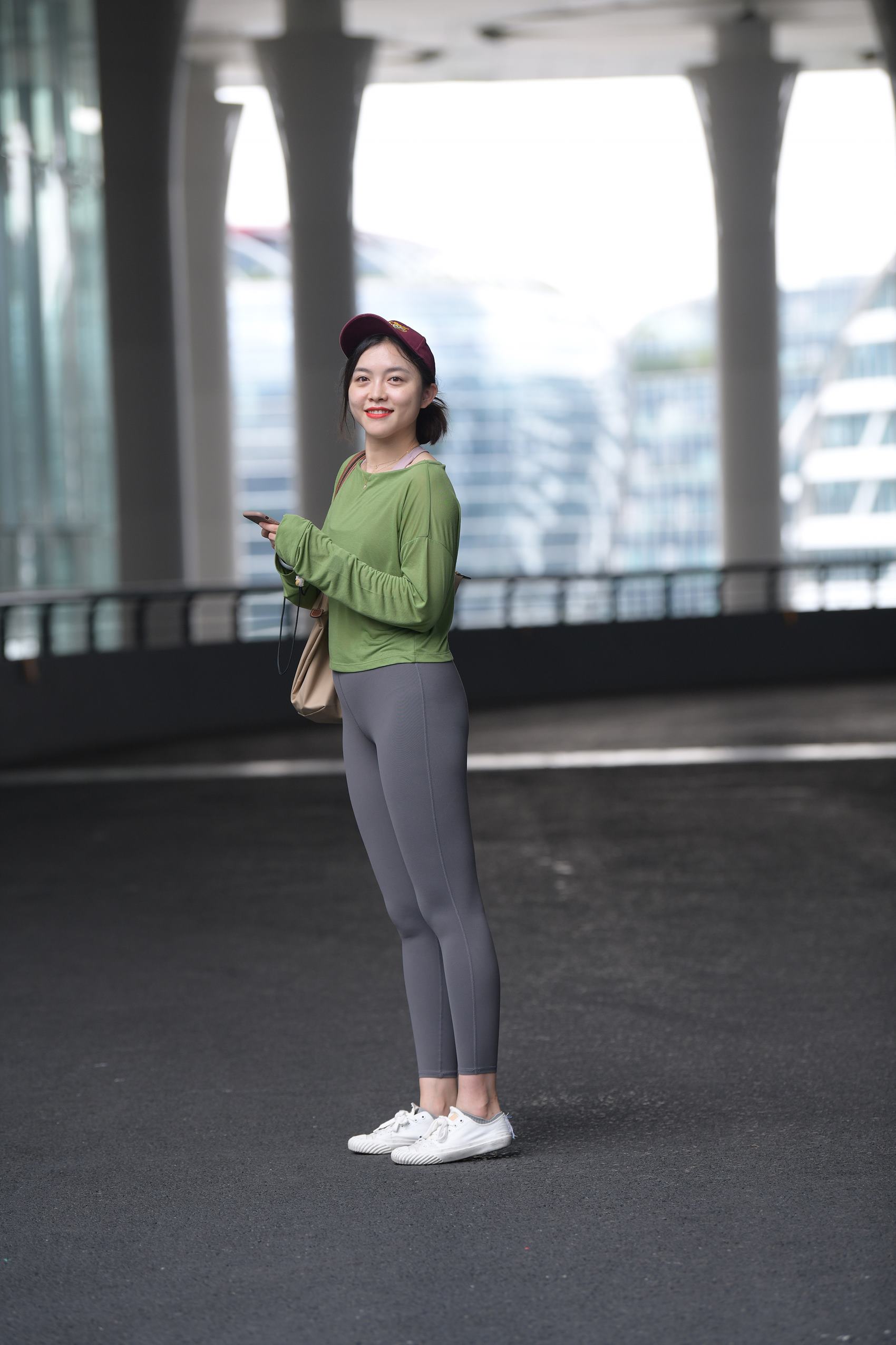 精选街拍作品 NO.2922 灰色瑜伽运动装[106P/178MB]插图3