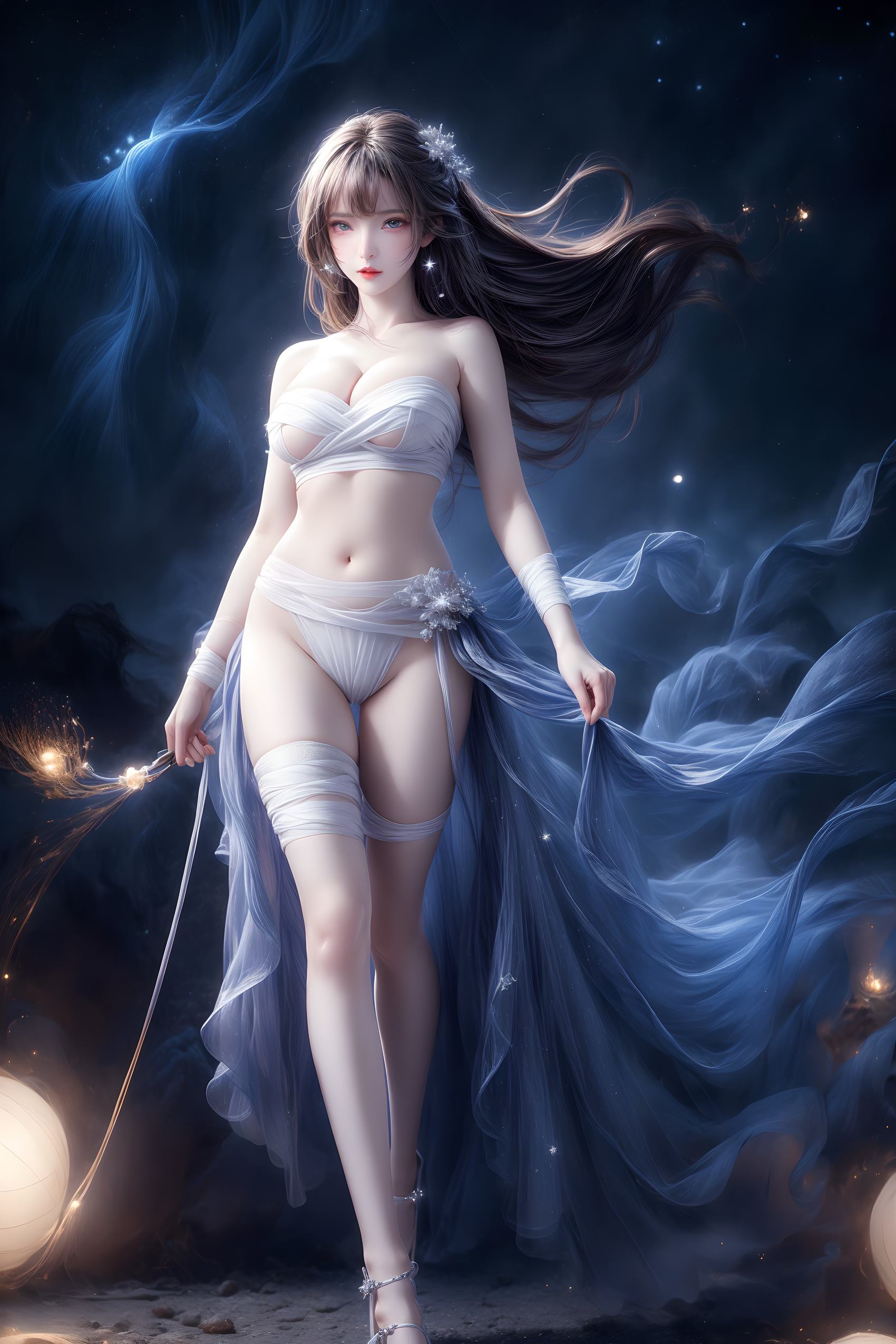 AI绘画 314 紫白少女[121P/1.41GB]插图3