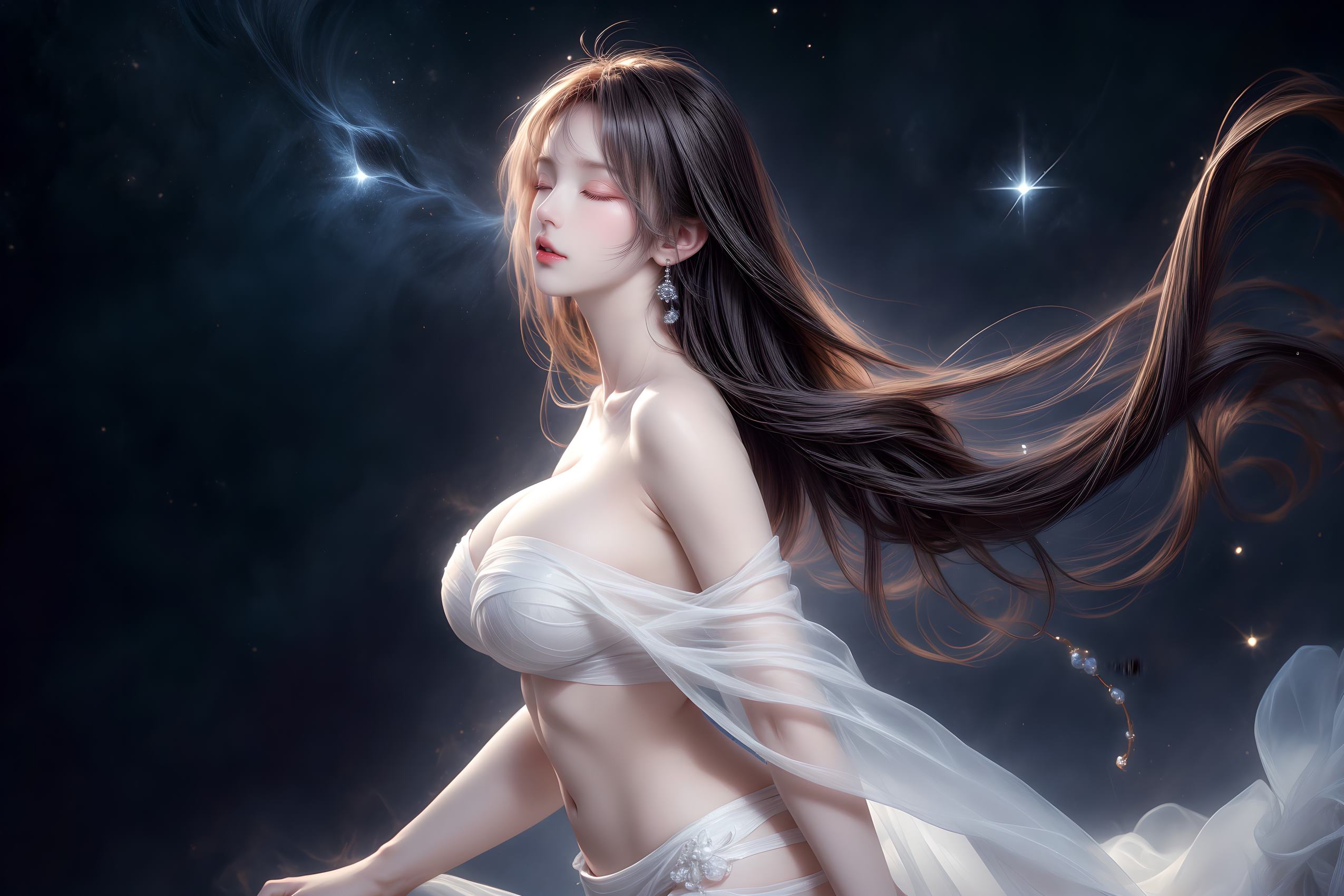 AI绘画 314 紫白少女[121P/1.41GB]插图2