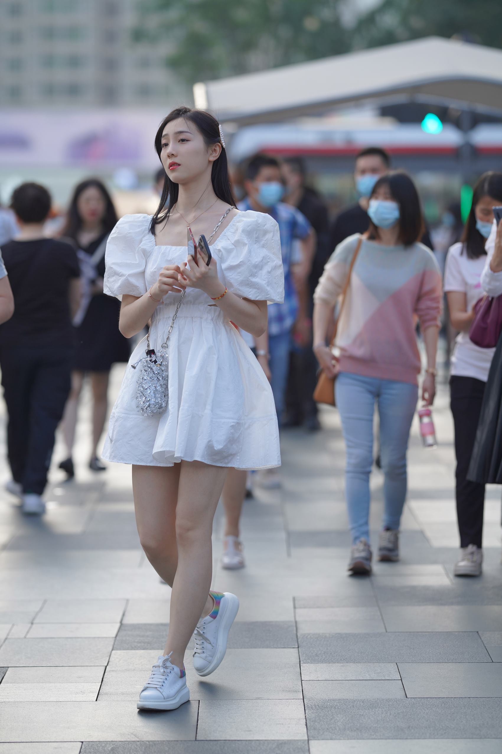 精选街拍作品 NO.3658 白裙清爽女孩[127P/255MB]插图1