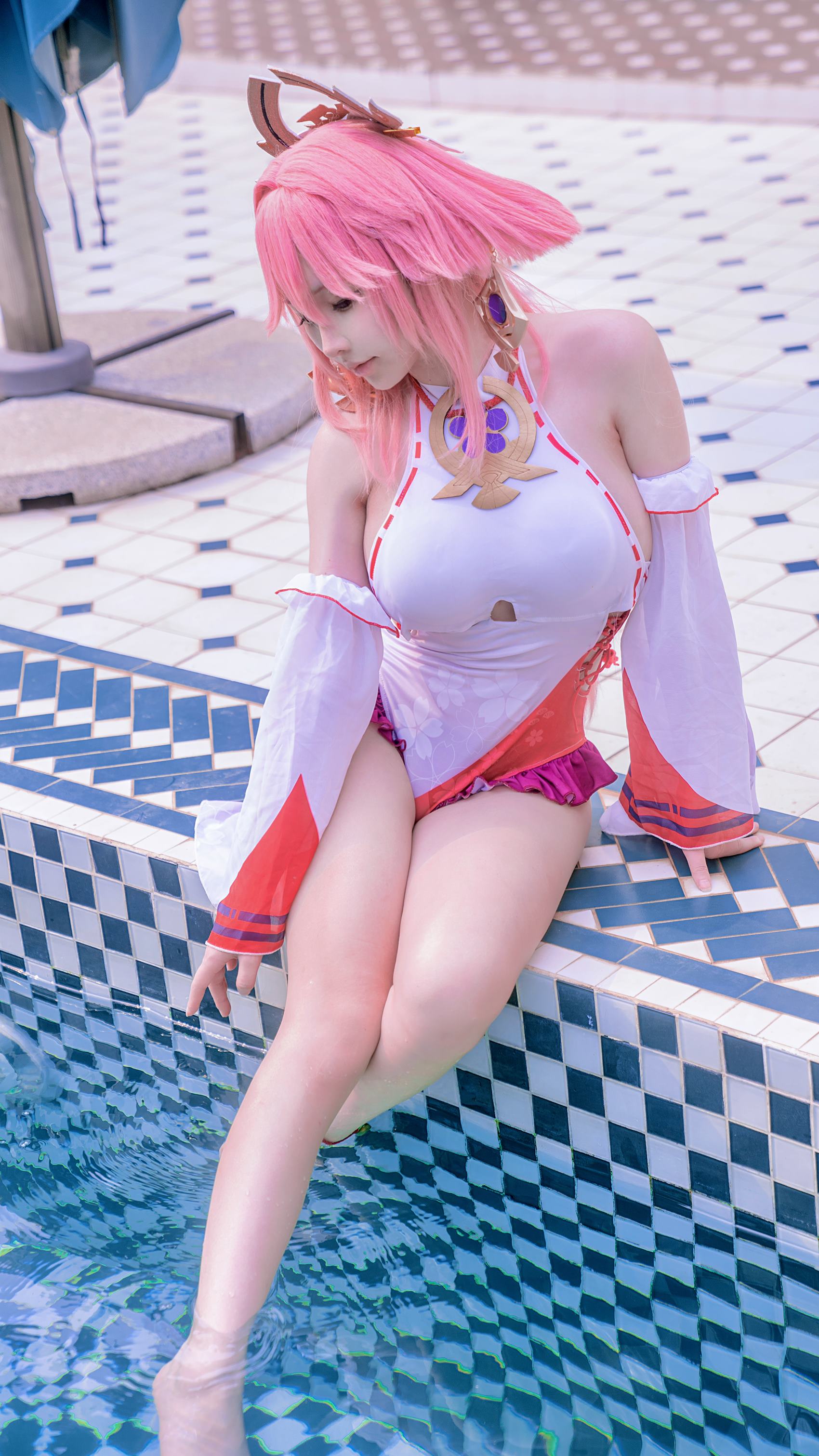 樱梨梨 – 八重神子泳装[29P/429MB]插图3