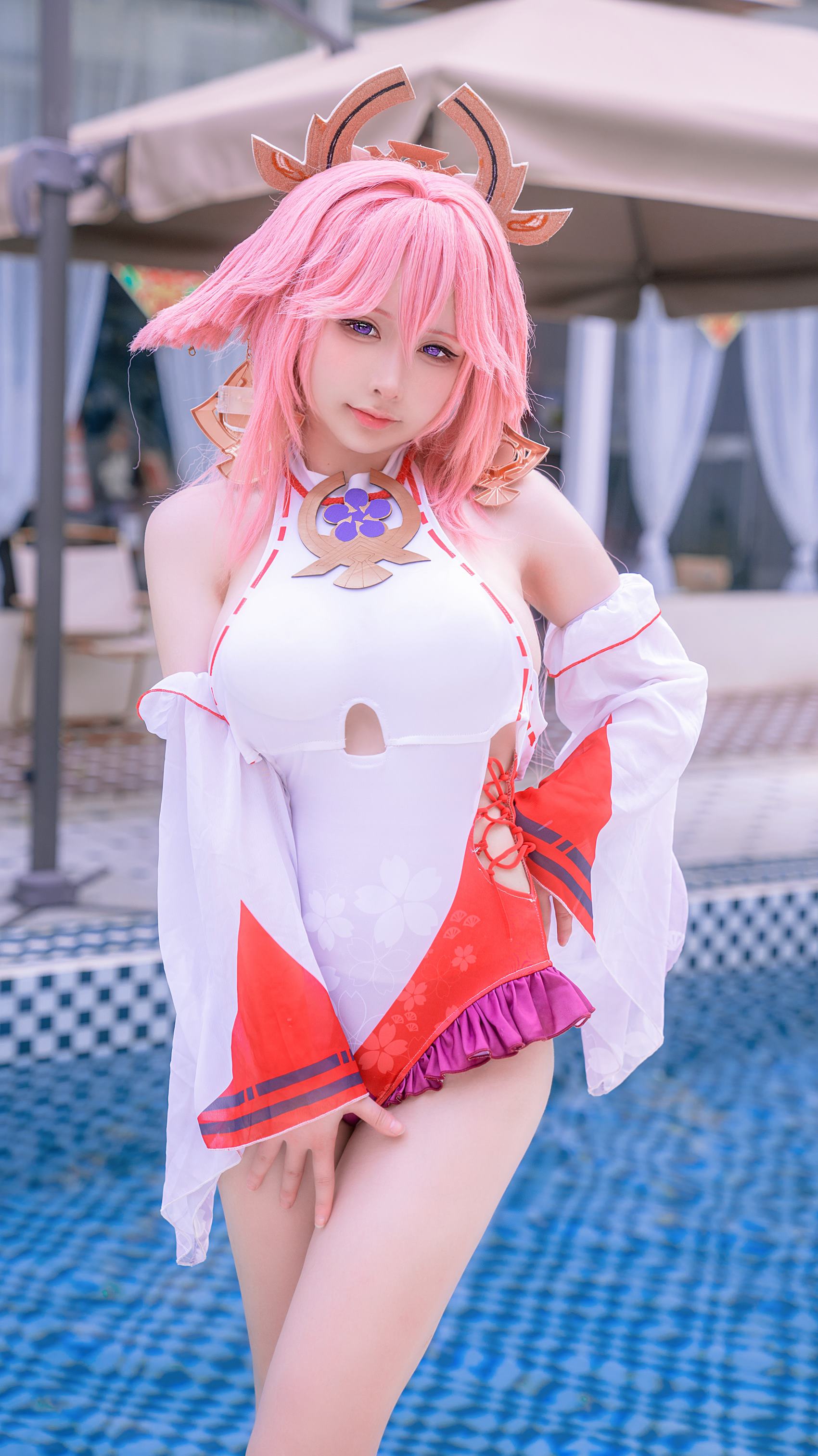 樱梨梨 – 八重神子泳装[29P/429MB]插图