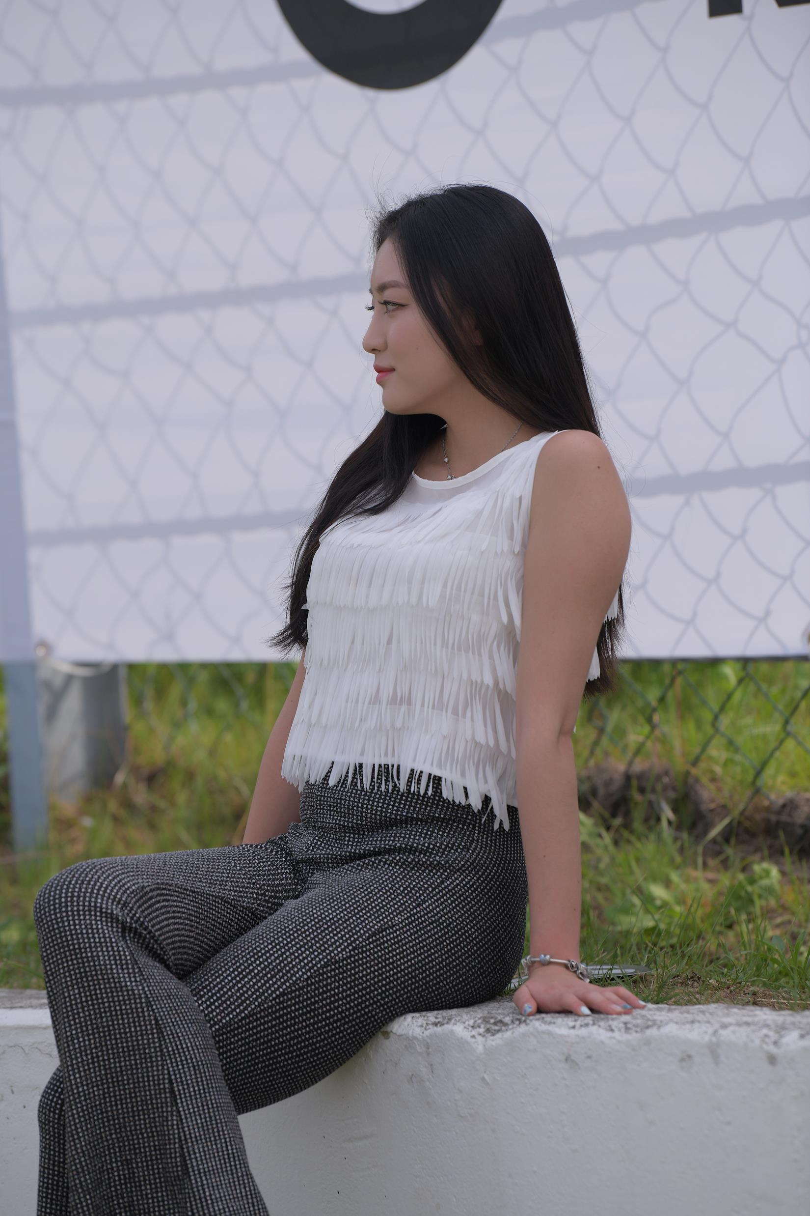 精选街拍作品 NO.3678 黑白格喇叭裤[41P/109MB]插图2