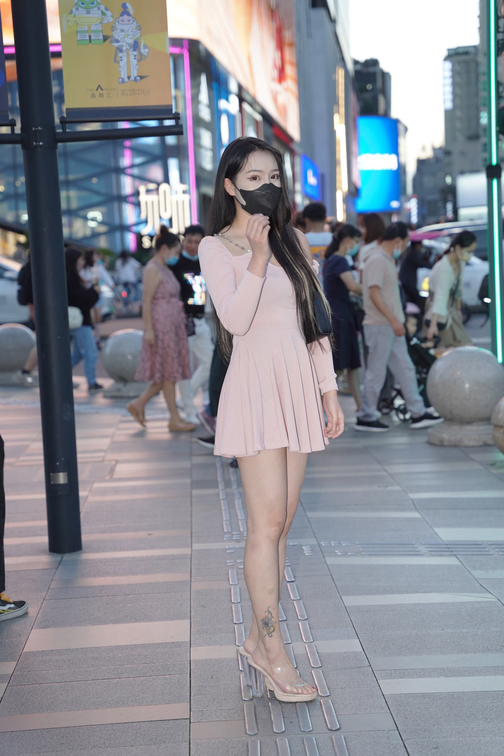 精选街拍作品 NO.3036 粉裙女神[64P/201MB]插图4