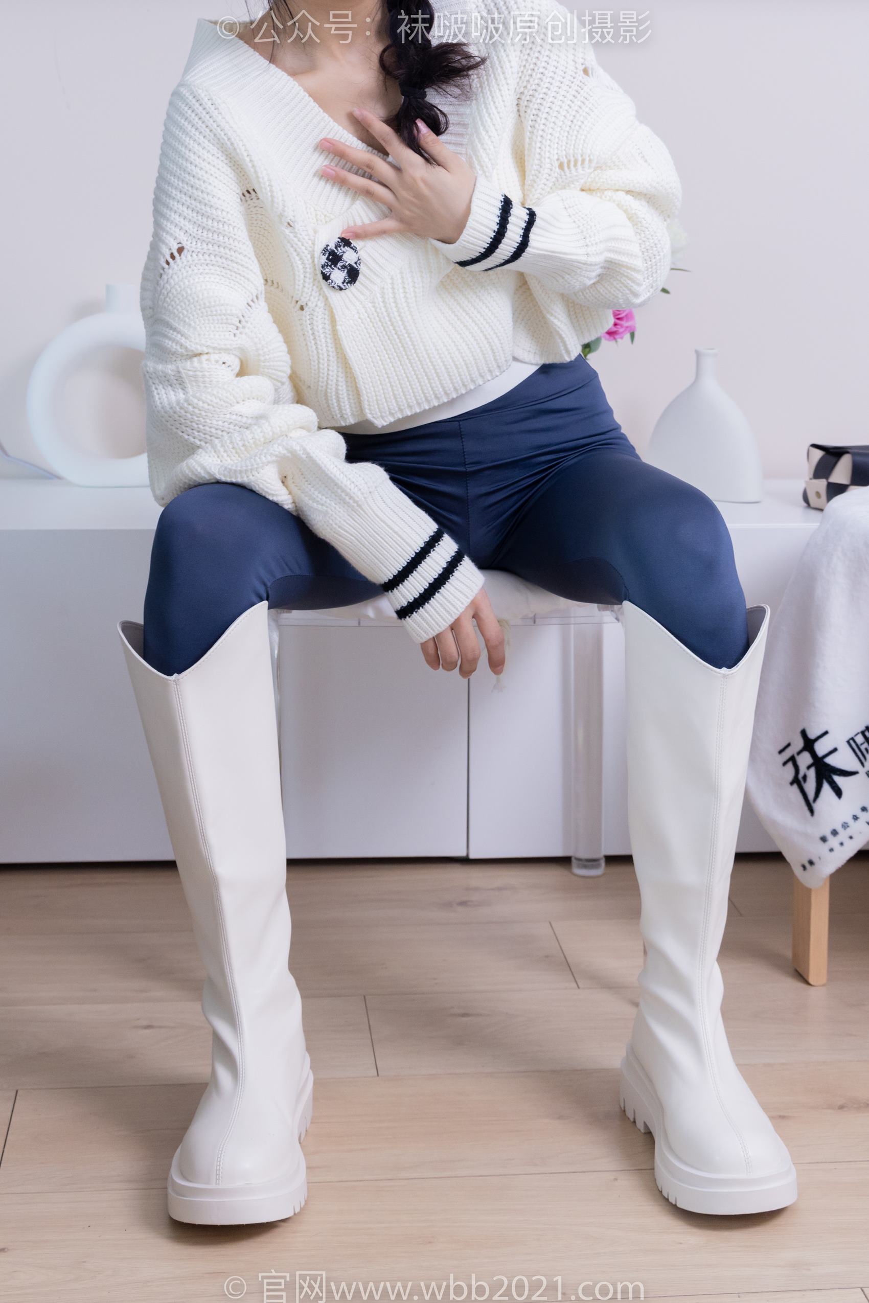 [BoBoSocks袜啵啵]NO.389 奶油-长靴、高跟凉鞋、黑丝、瑜伽裤裤里丝[190P/1V/7.95GB]插图3