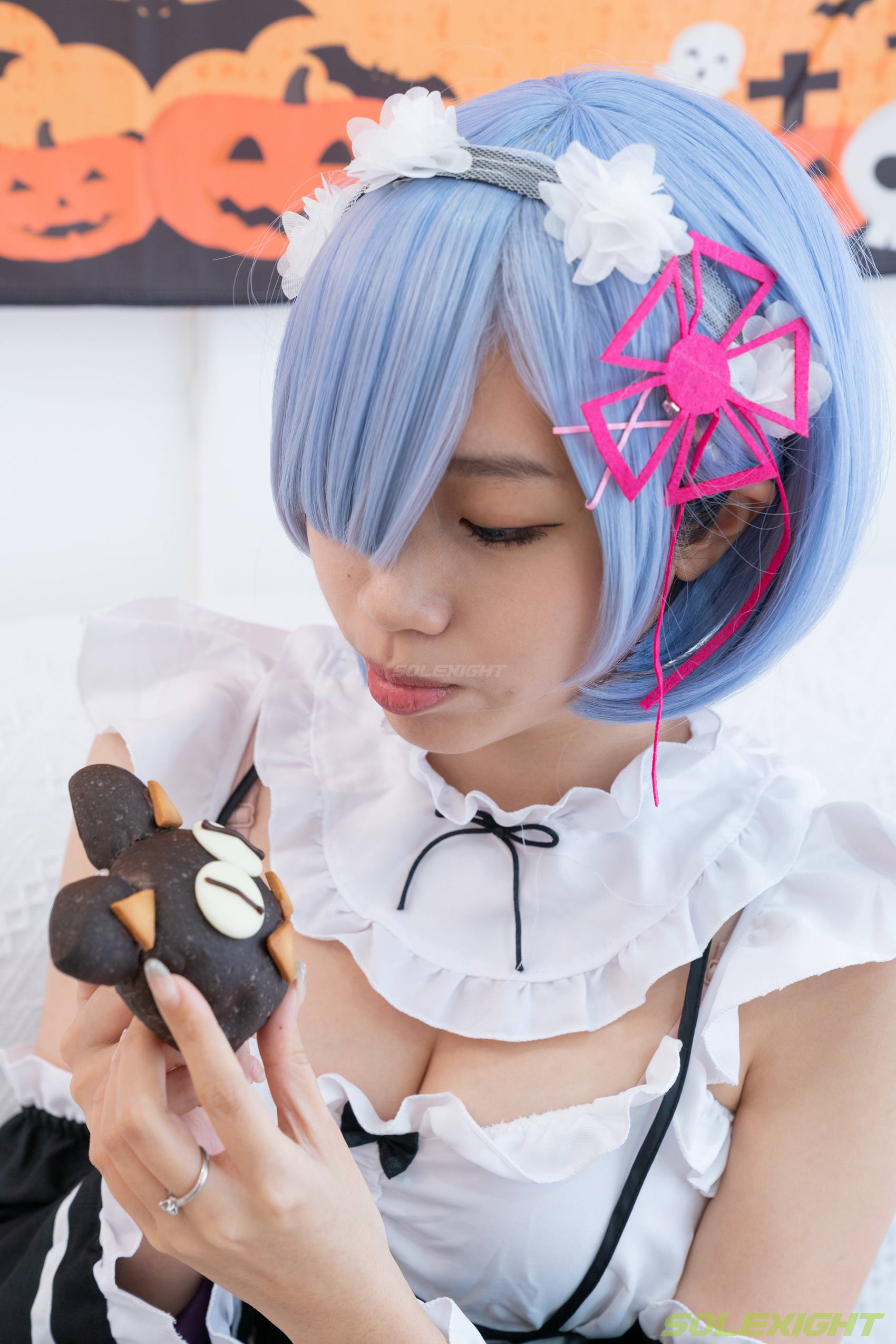 [台湾Solexight] NO.030 Neko-Socks（COS蕾姆、白丝、每足、踩物）[71P/1V/2.08G]插图4