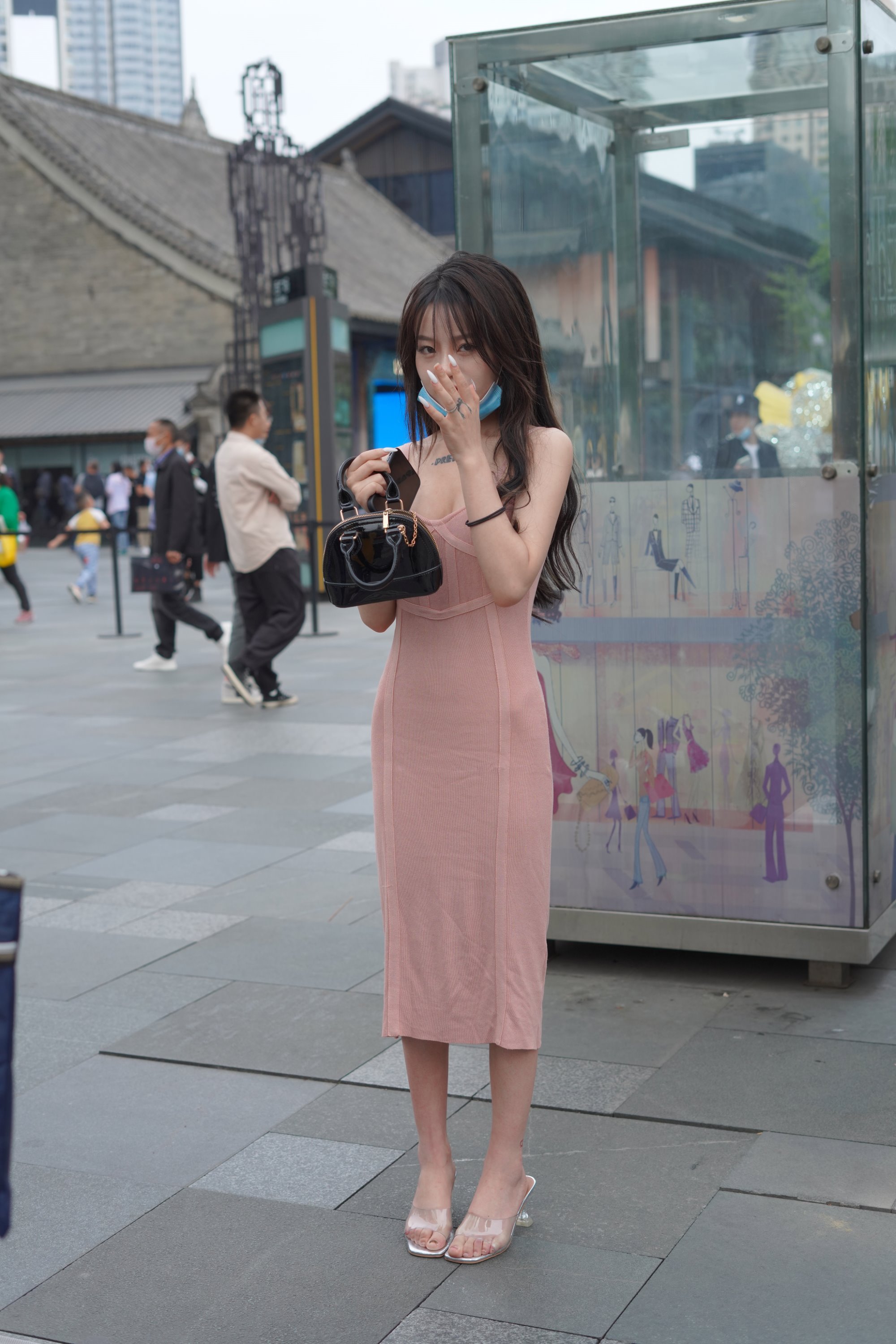 精选街拍作品 NO.3746 修身包屯长裙[86P/227MB]插图1