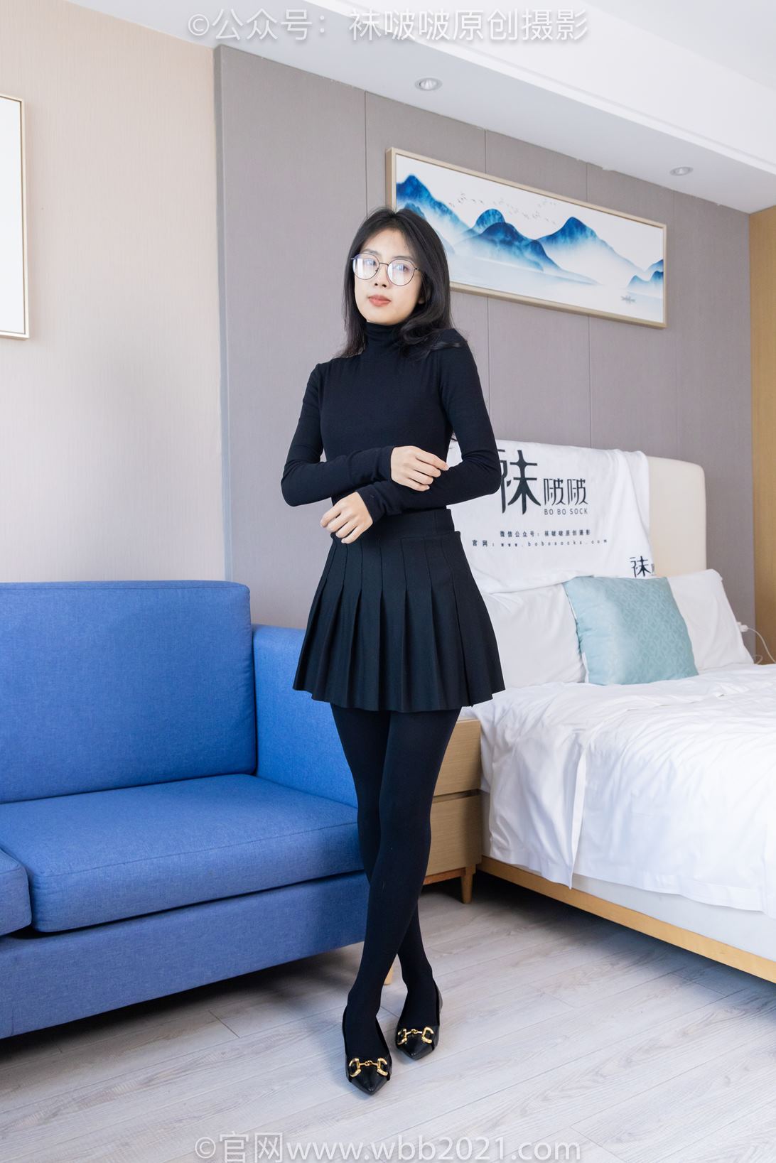 袜啵啵430期：奶油-平底鞋、厚黑丝、丝袜踩奶油小蛋糕剧情（花絮版）[146P/1V/8.2G]插图4