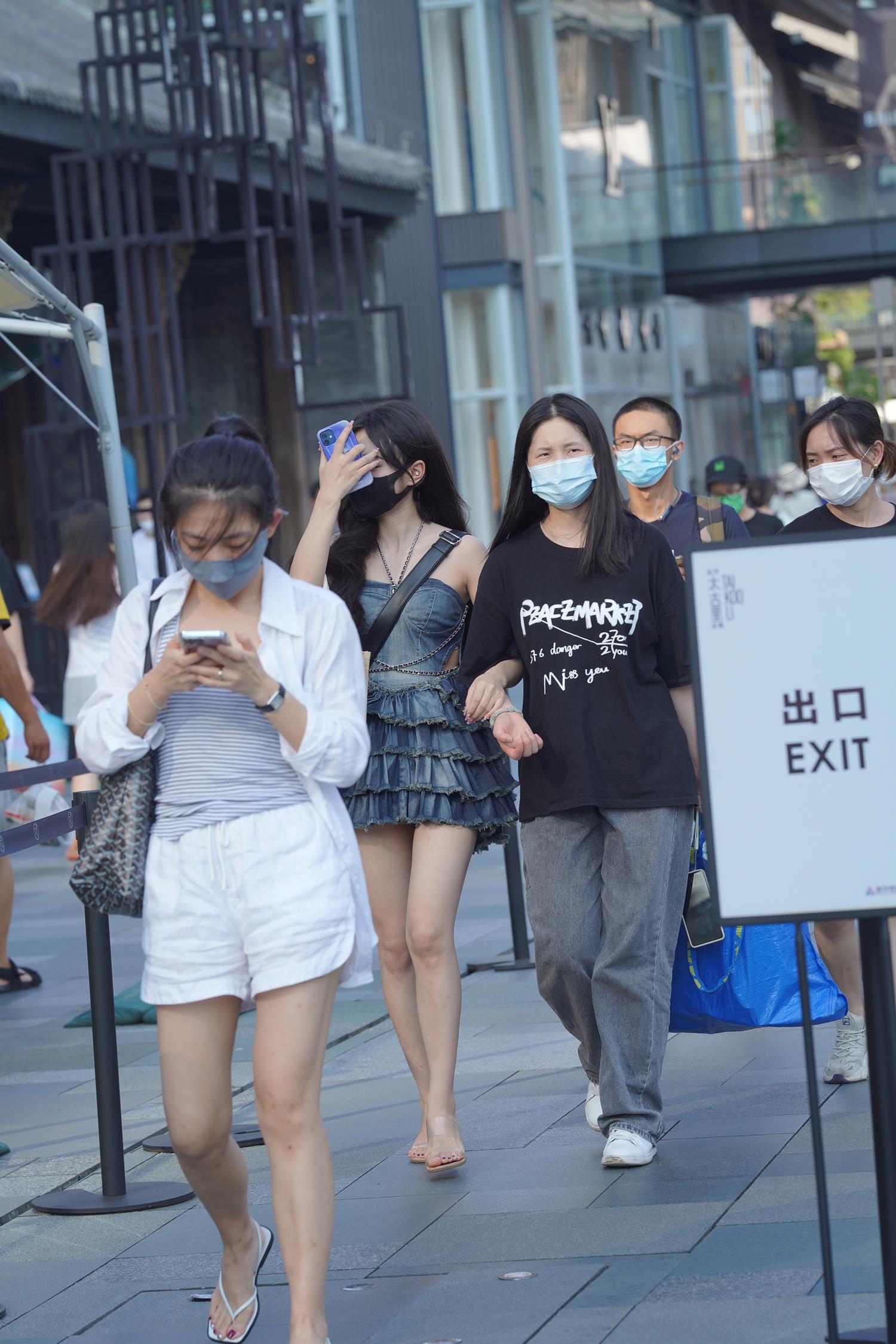 精选街拍作品 NO.3987 甜美动人牛仔裙[227P/725MB]插图1