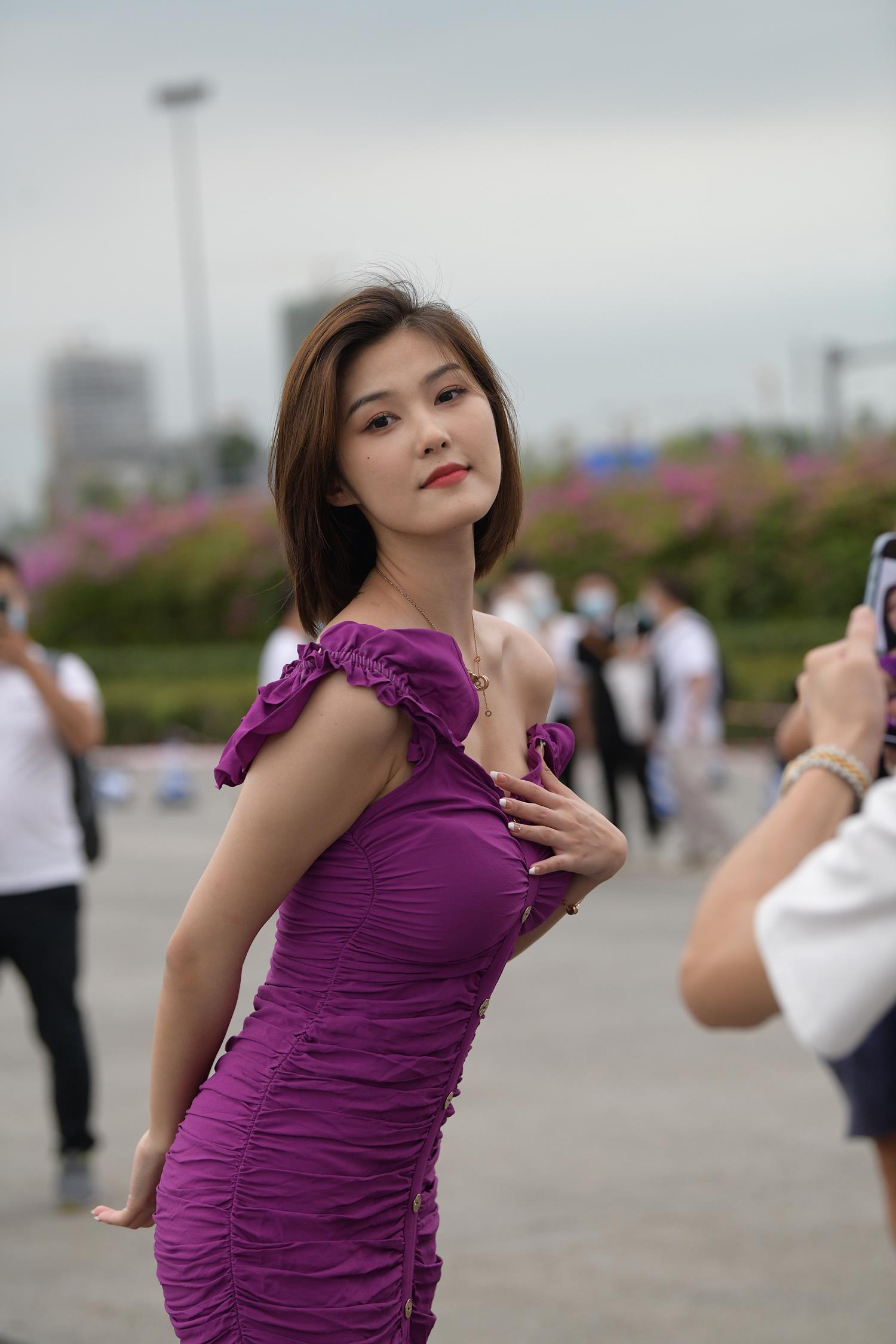 精选街拍作品 NO.3901 紫色甜镁钕孩[112P/293MB]插图3