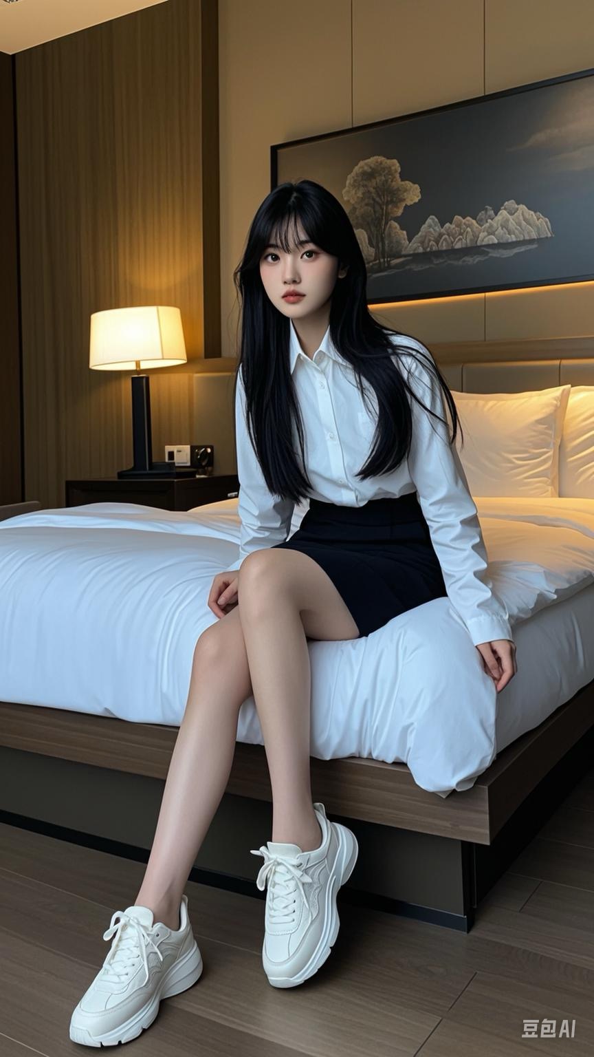 甜予摄影非官方AI版 NO.101 璇璇-OL至服、板鞋、高跟鞋、厚肉丝[146P/20.82MB]插图1