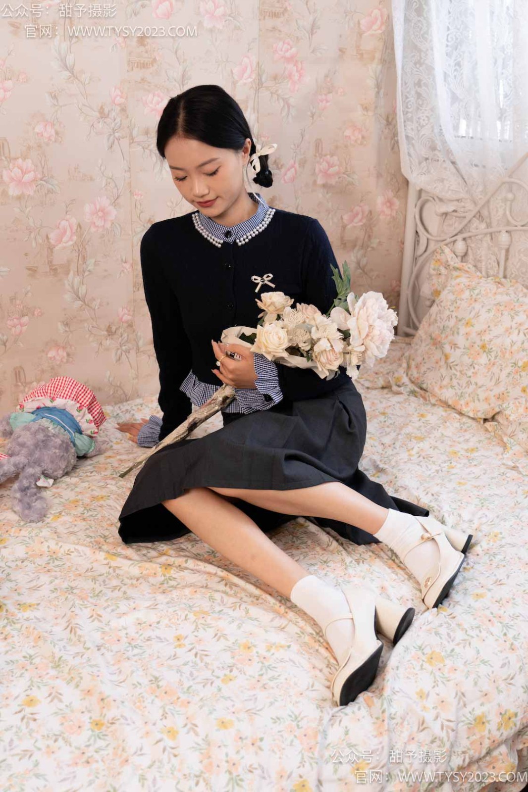 甜予摄影 NO.105 齐齐-高跟鞋、白棉袜、裸足[128P/2V/10.19GB]插图3