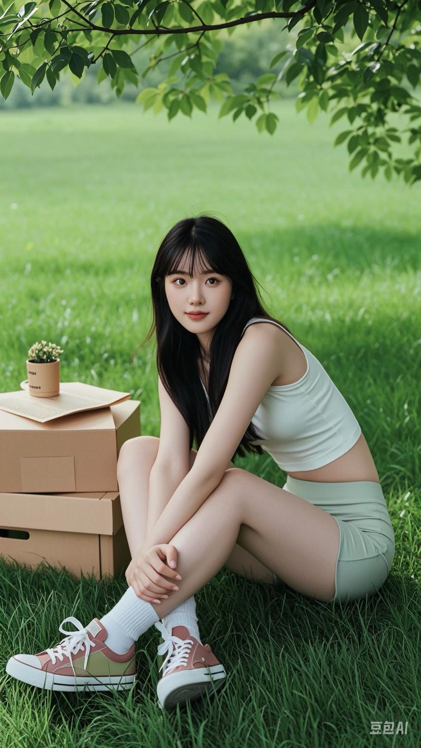 甜予摄影非官方AI版 NO.104 璇璇-帆布鞋、白棉袜、裸足、小人国剧情[142P/34.14MB]插图3