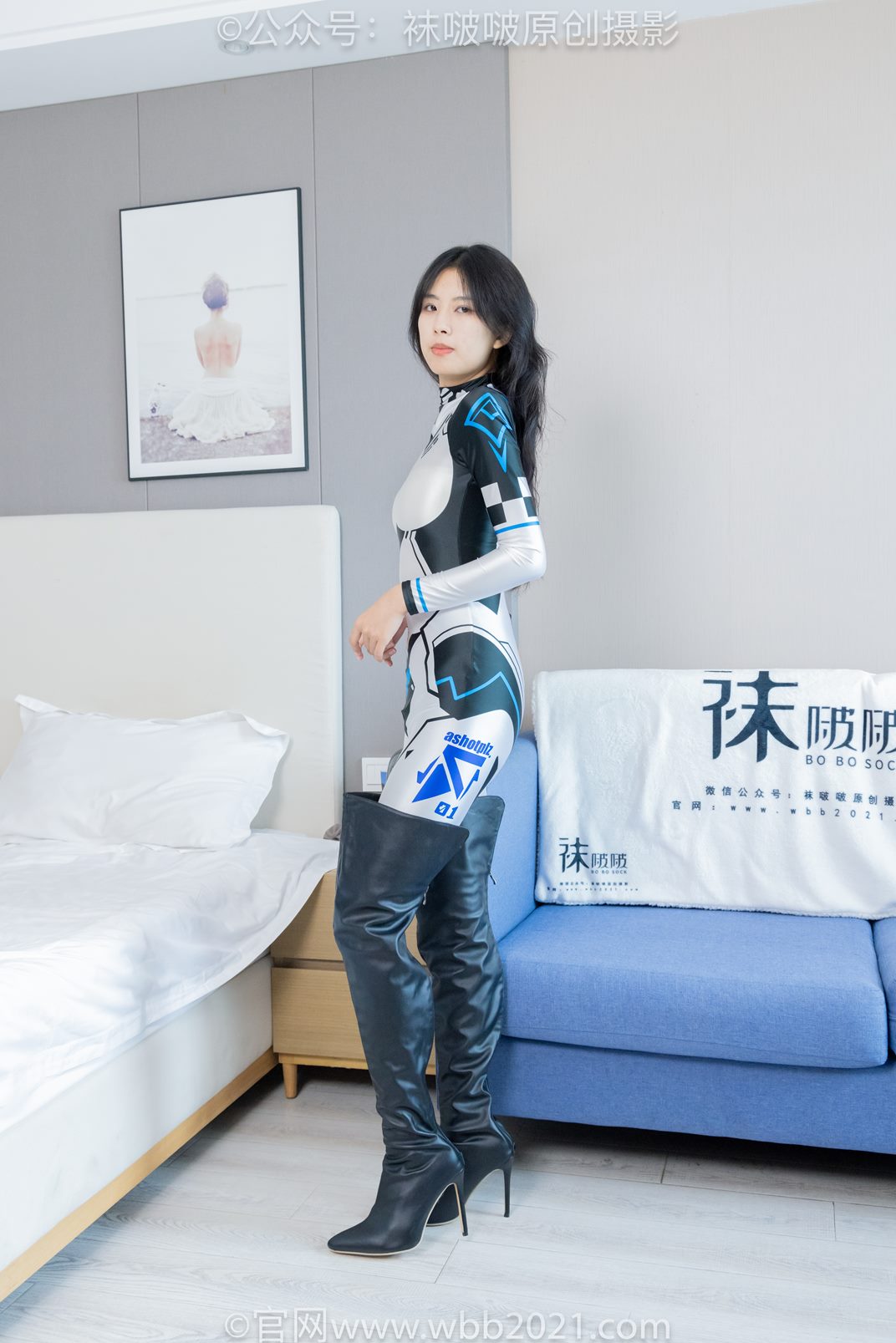 袜啵啵434期：奶油-cos服、两双靴子、薄肉丝（脚尖加固款）、薄黑丝（脚尖加固款）[155P/1V/7.61G]插图7