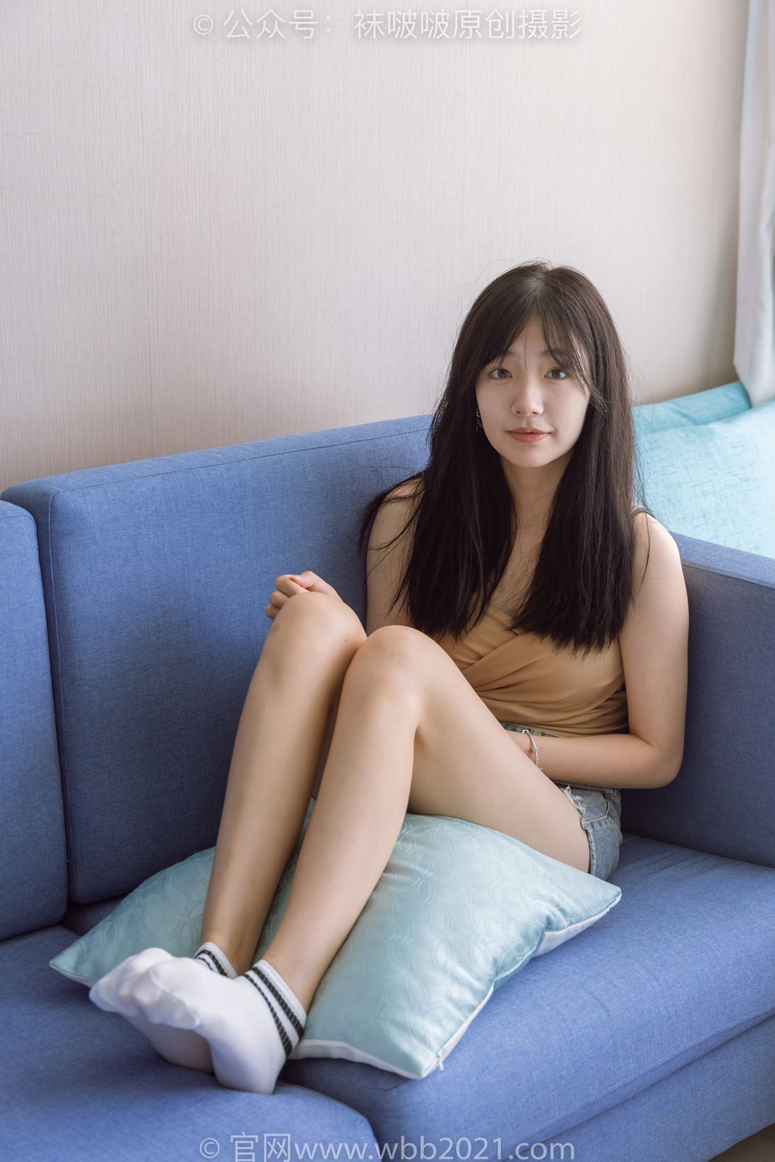 袜啵啵441期：小甜豆-高跟长靴、白棉袜、裸足【179P1V6.56G】插图