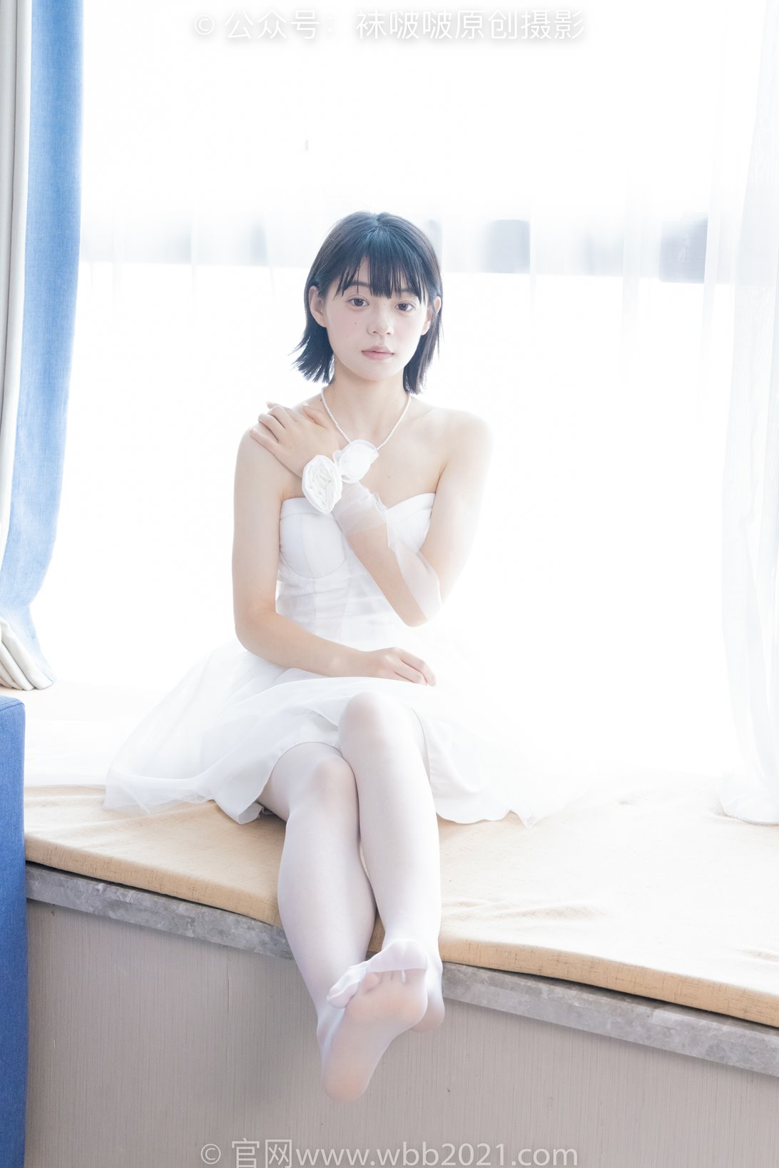 袜啵啵443期花絮版：糯米-高跟鞋、白丝（脚尖加固款）、裸足 [140P/1V/6.32G]插图7