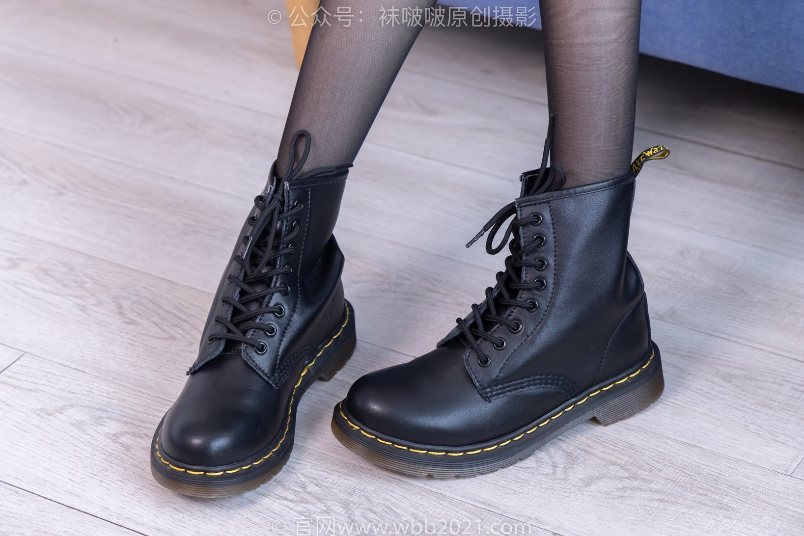 袜啵啵445期：稚予-长靴、马丁短靴、黑丝（脚尖加固款）、白棉袜 [145P/1V/5.39G]插图6