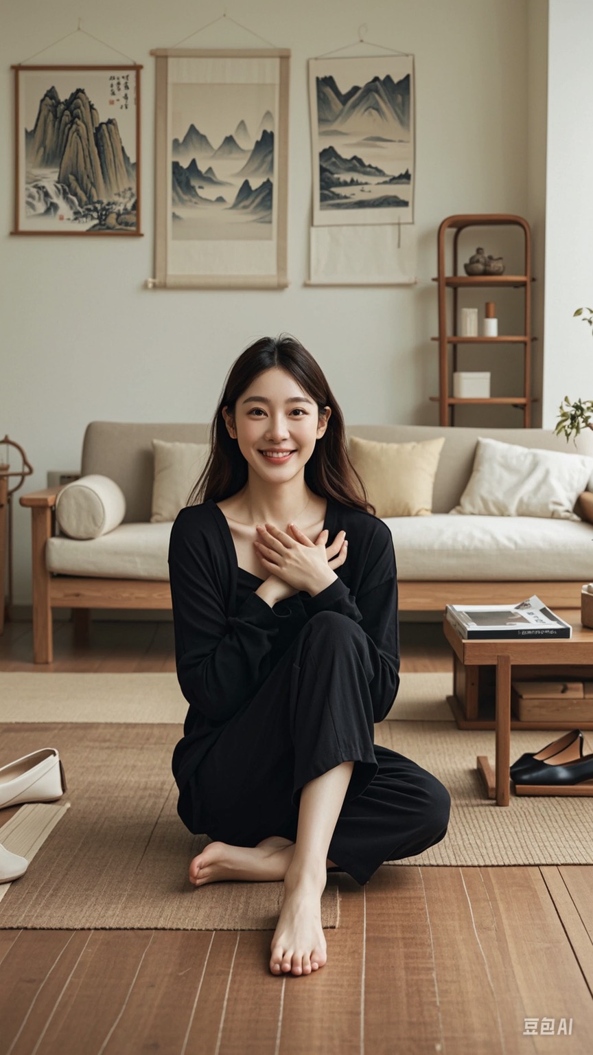 甜予摄影非官方AI版 NO.103 小云-板鞋、黑棉袜、裸足、剪指甲泡脚剧情142P/23.92MB]插图2