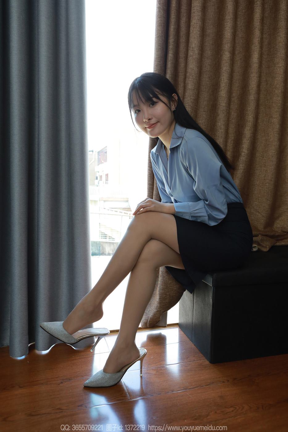 [IESS异思趣向] 2024.09.04 丝享家1837：婉萍《蓝色衬衣》[86P/81MB]插图1