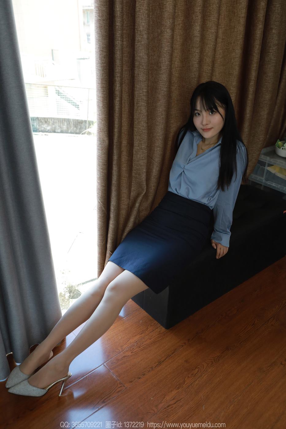 [IESS异思趣向] 2024.09.04 丝享家1837：婉萍《蓝色衬衣》[86P/81MB]插图2