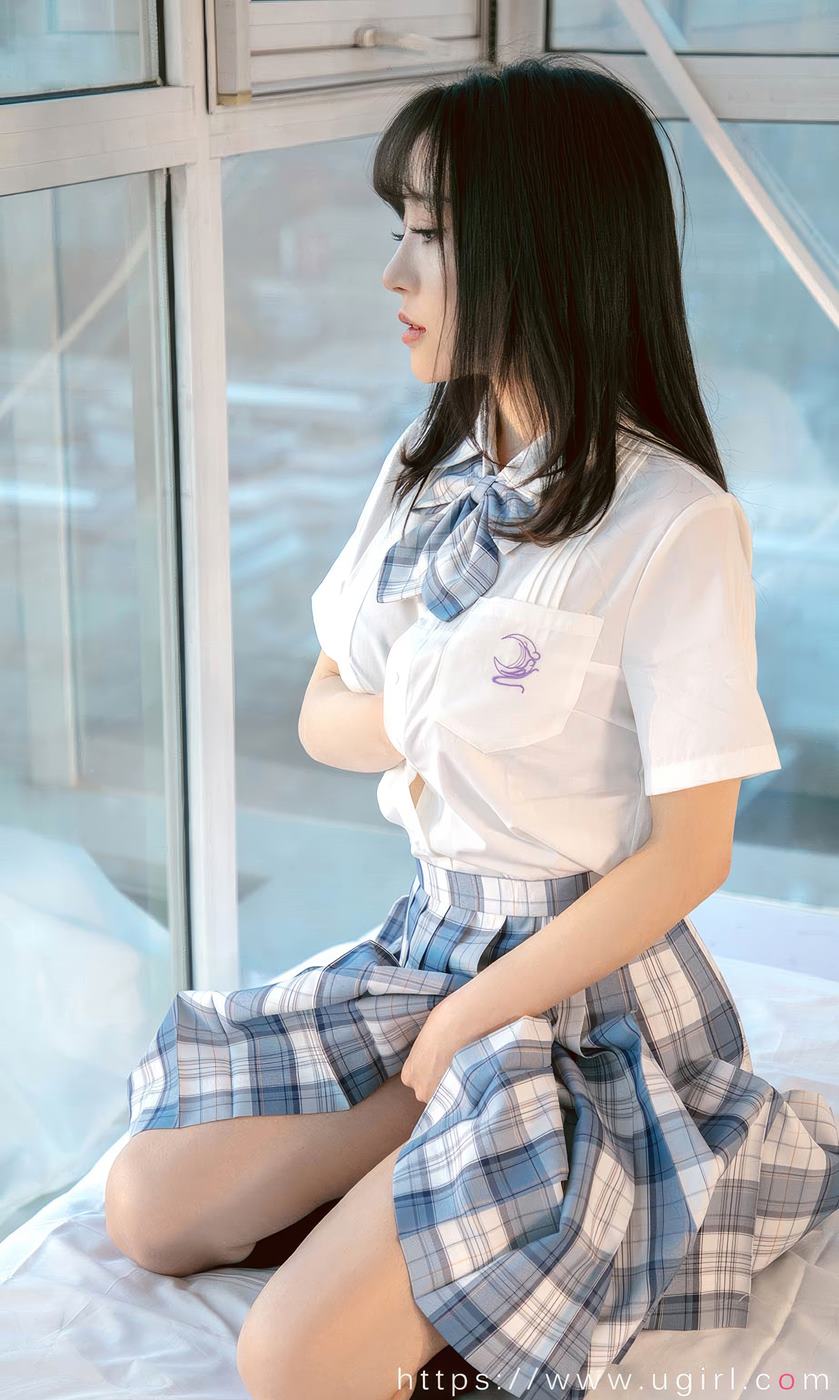 [爱犹物]2024 NO.2929 白亦ada 香色格子裙[35P/251MB]插图