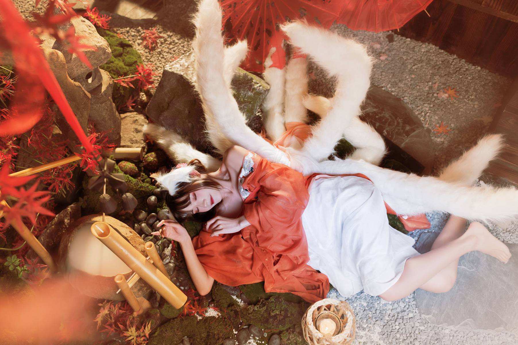 人气Coser@兔子Zzz不吃胡萝卜 九尾狐 [18P/65MB]插图3