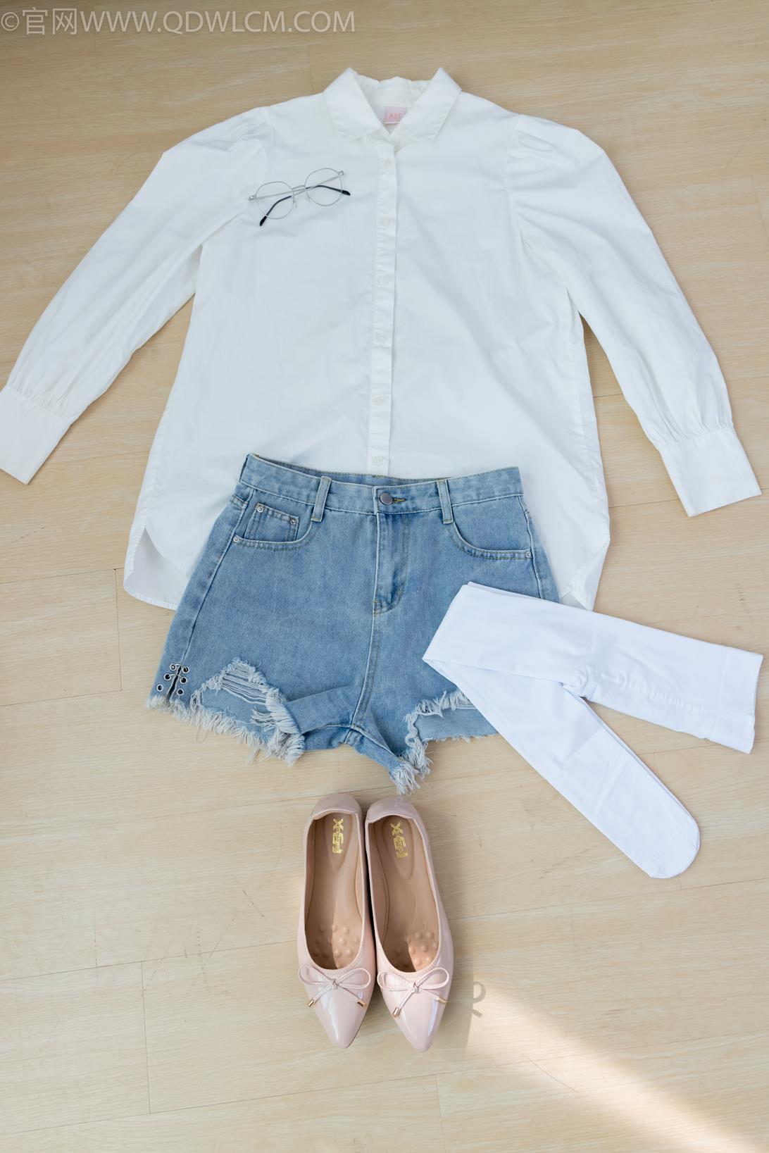 勿恋传媒2153期：小影-平底鞋、厚白丝[156P/1V/3.74G]插图4