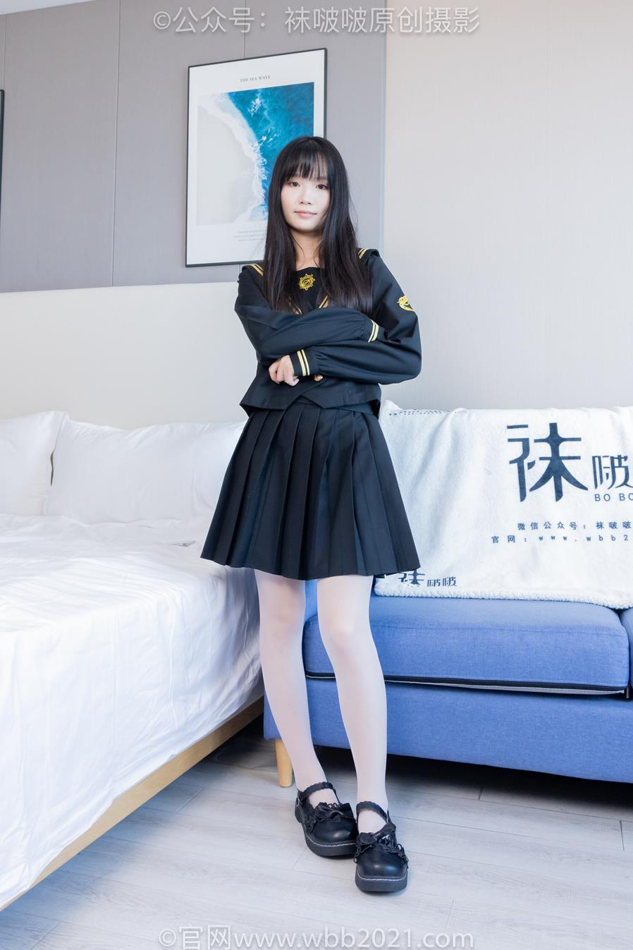 袜啵啵450期花絮：甜甜圈-皮鞋、白丝、裸足、裸足印泥踩脚印剧情 [142P/1V/7.56G]插图4