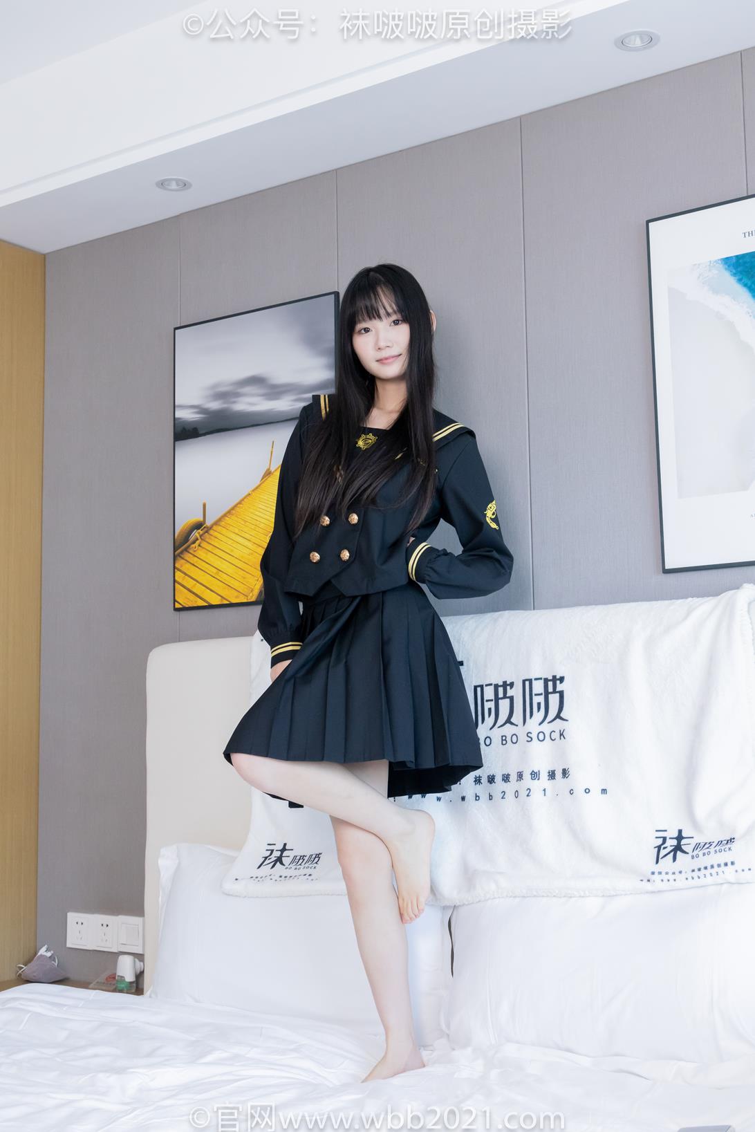 袜啵啵450期花絮：甜甜圈-皮鞋、白丝、裸足、裸足印泥踩脚印剧情 [142P/1V/7.56G]插图5