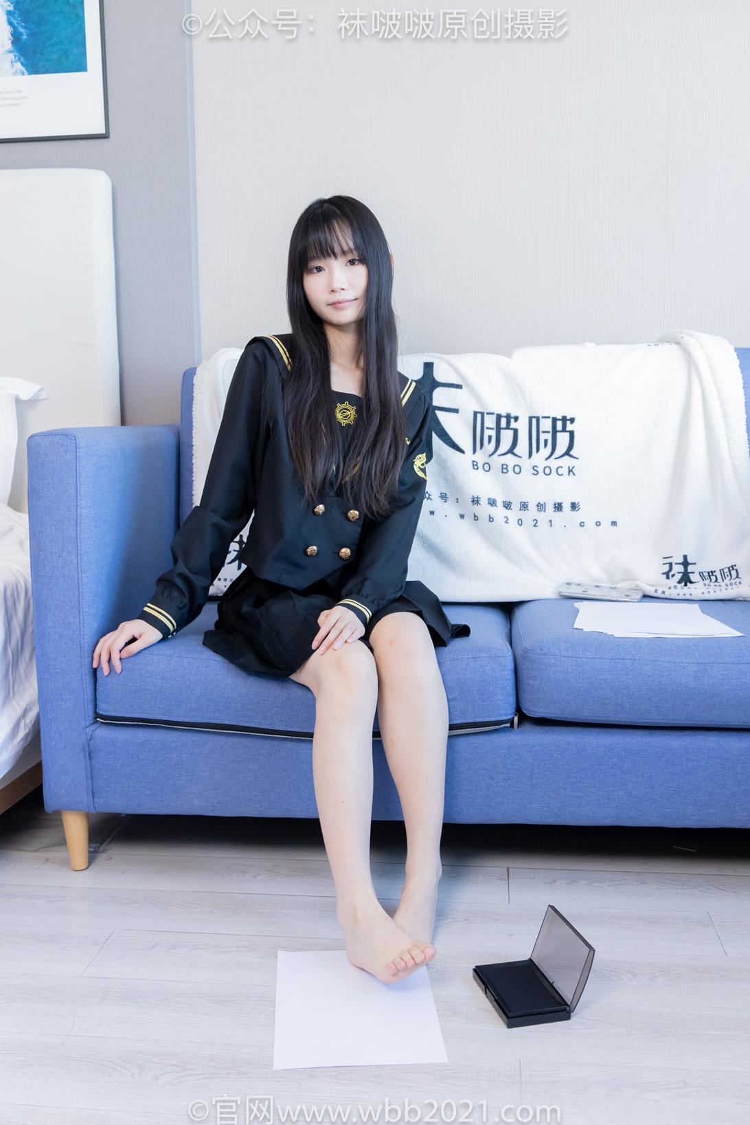 袜啵啵450期花絮：甜甜圈-皮鞋、白丝、裸足、裸足印泥踩脚印剧情 [142P/1V/7.56G]插图6