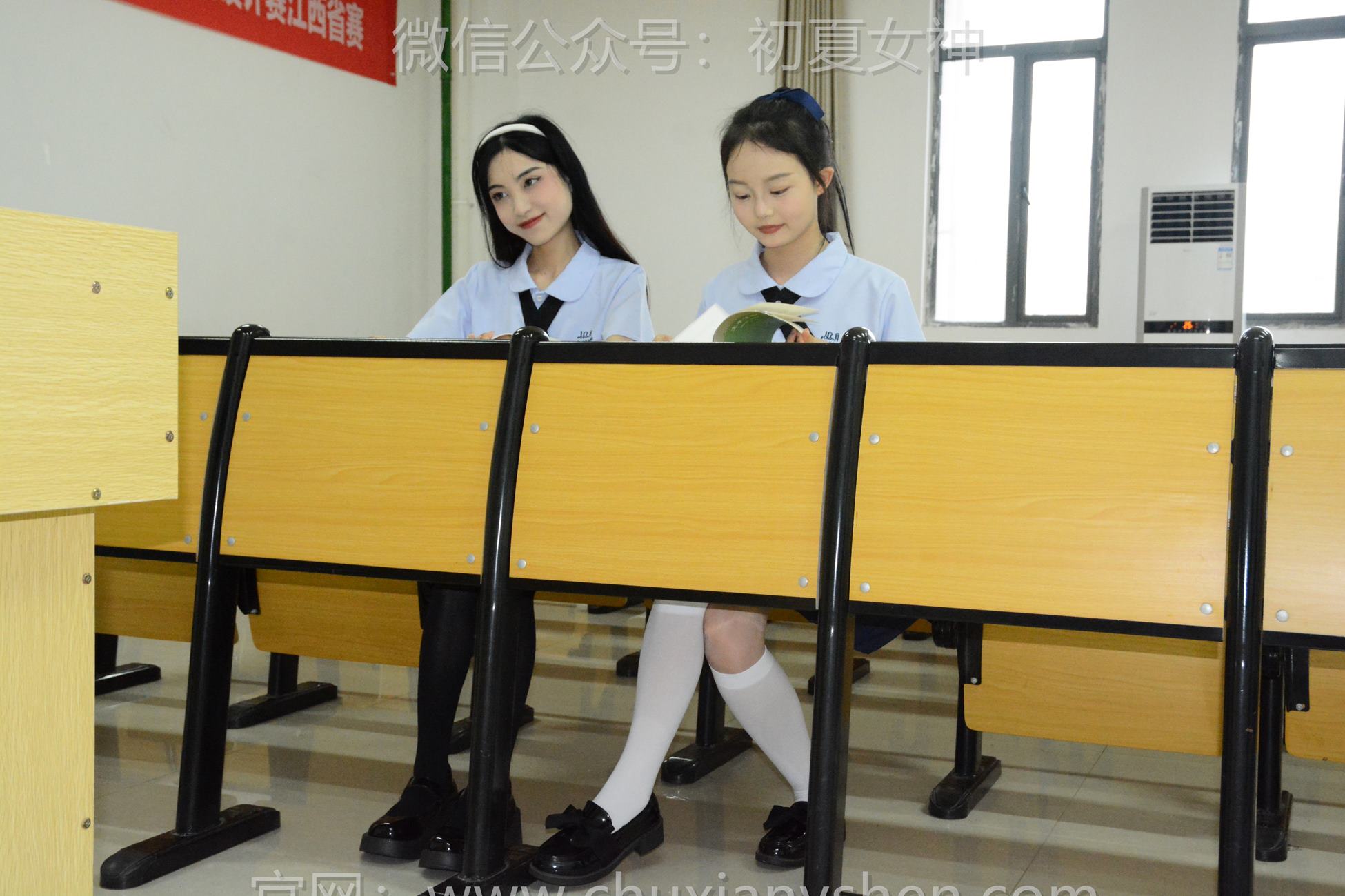 初夏女神 NO.242 柒柒、双双、环环 学苑之风[110P/1V/5.92GB]插图1