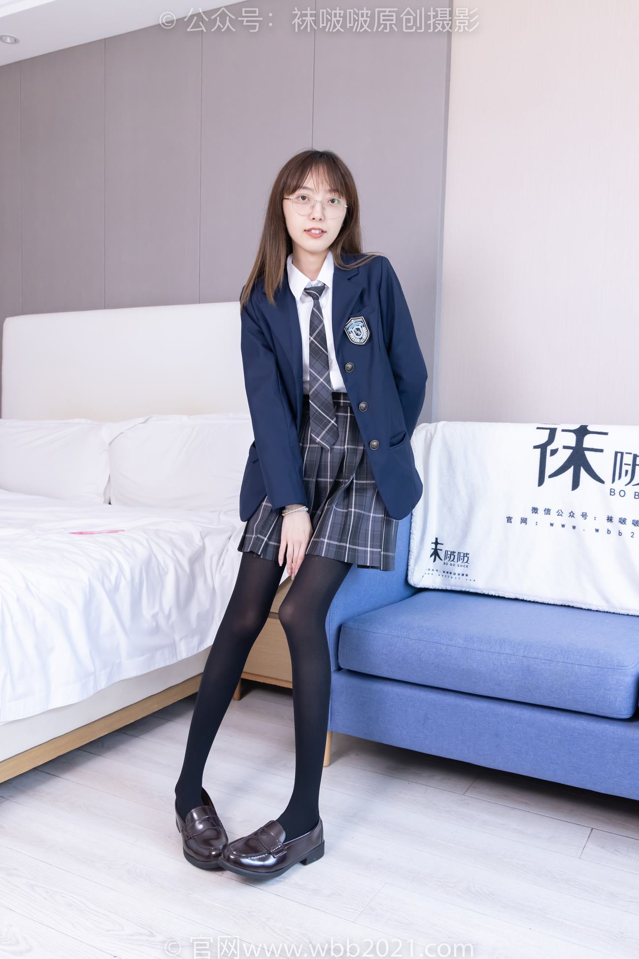 [BoBoSocks袜啵啵]NO.432 稚予-皮鞋、厚黑丝、jk至服[184P/1V/6.83GB]插图1