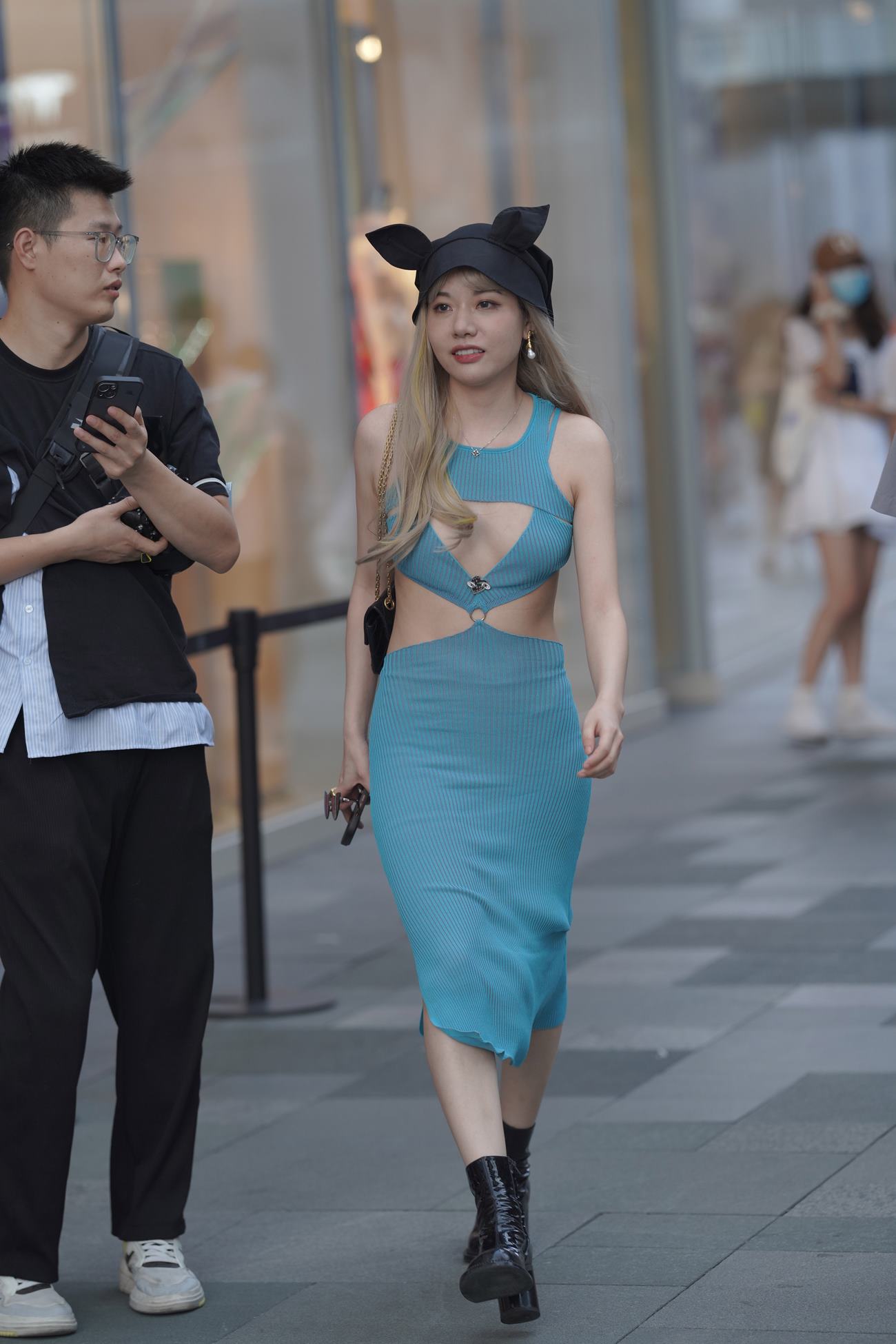 精选街拍作品 NO.4271 天蓝色长裙[195P/442MB]插图