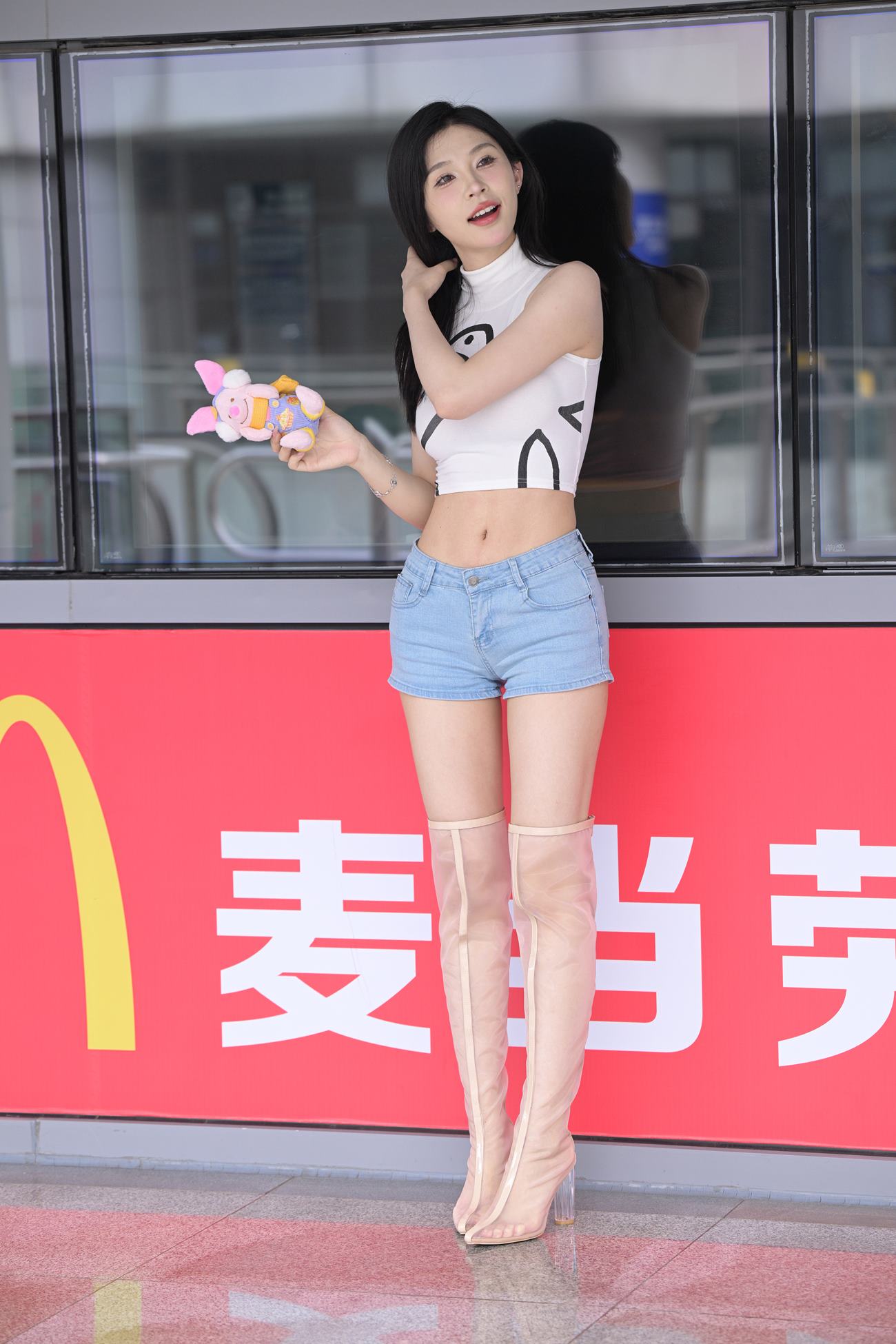 精选街拍作品 NO.4197 青春甜美牛仔短裤[116P/256MB]插图1