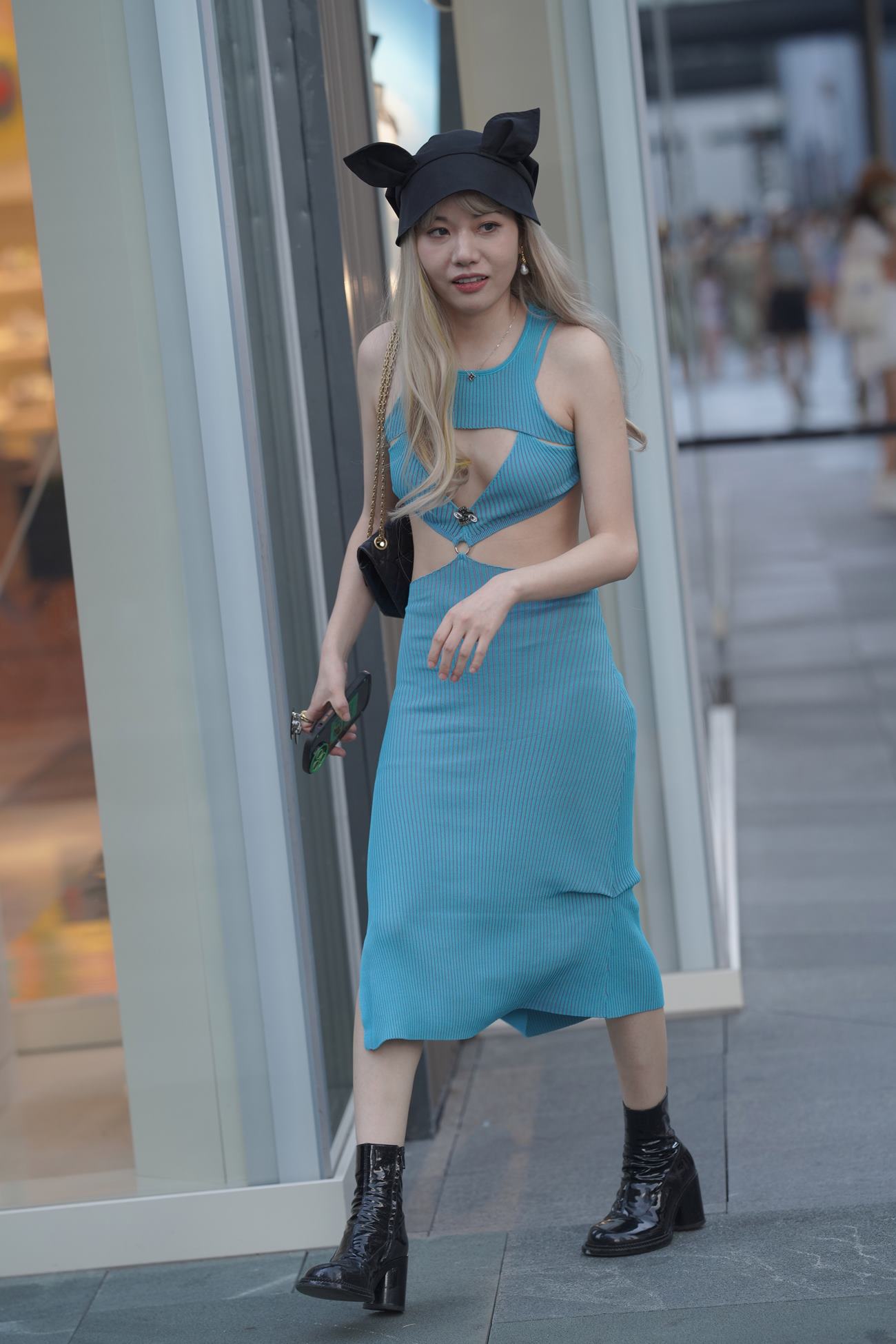 精选街拍作品 NO.4271 天蓝色长裙[195P/442MB]插图1