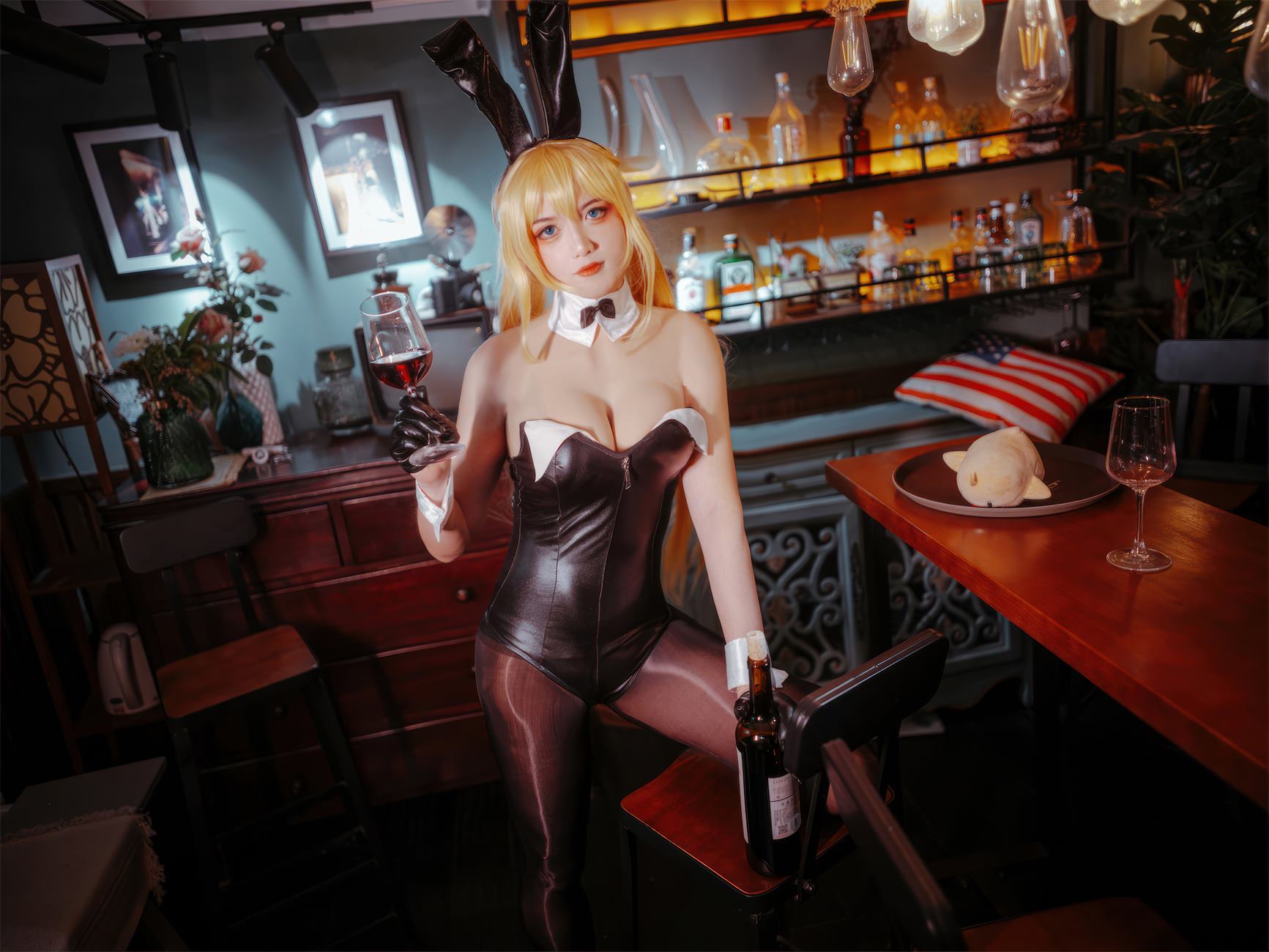 隼隼子 & 刺青Poi – 碧蓝航线 北卡罗来纳 华盛顿 兔女郎[40P/295MB]插图3