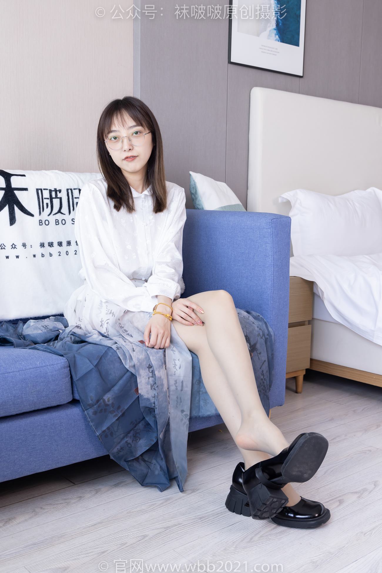 [BoBoSocks袜啵啵]NO.428 稚予-皮鞋、灰丝[150P/1V/6.05GB]插图3