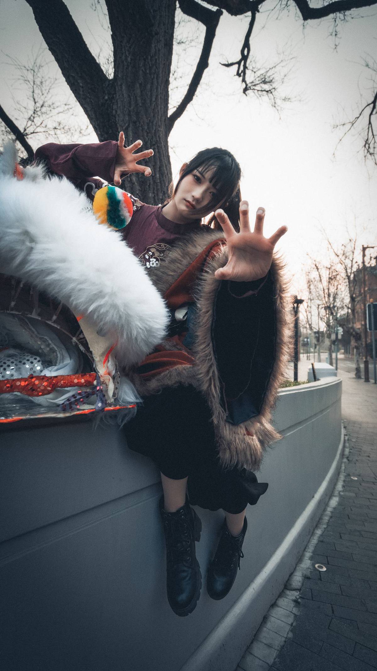 人气Coser@兔子Zzz不吃胡萝卜 舞狮少女 [45P/546MB]插图