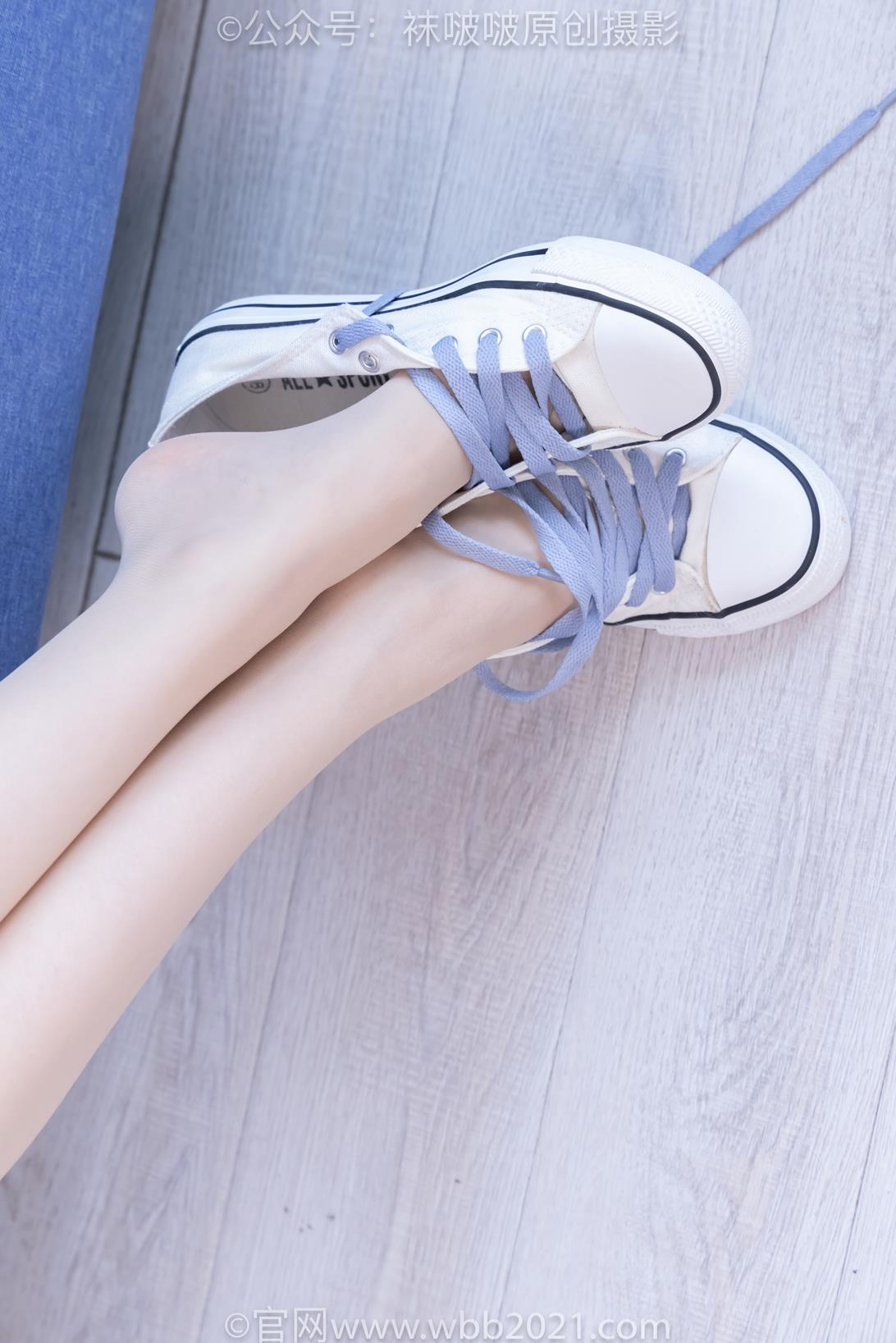袜啵啵460期：稚予-JK至服、皮鞋、帆布鞋、薄白丝（脚尖加固款）[163P/1V/7.16G]插图8