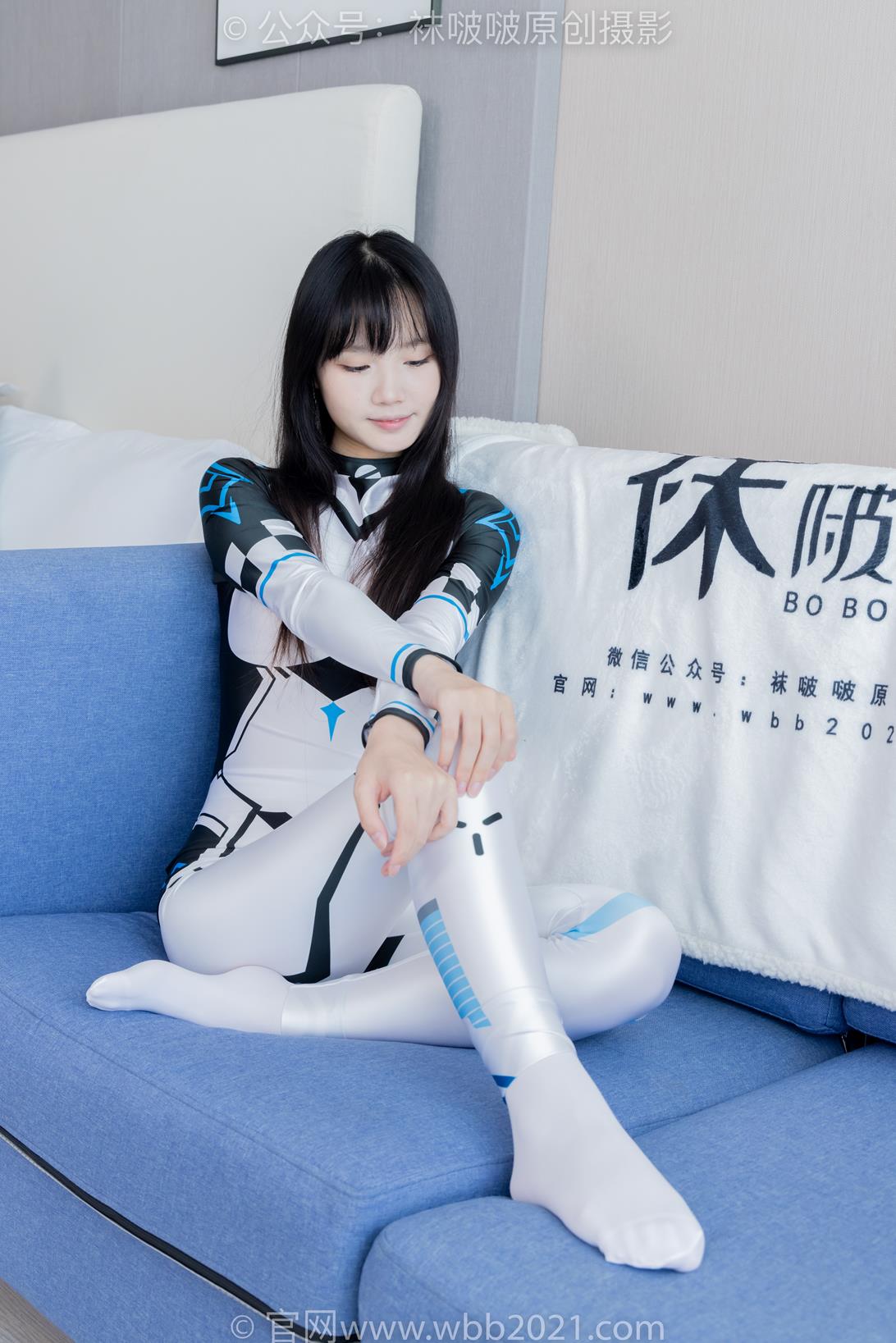 袜啵啵463期：甜甜圈-高跟鞋、厚白丝、裸足、连体衣裤里丝 [140P/1V/5.61G]插图3