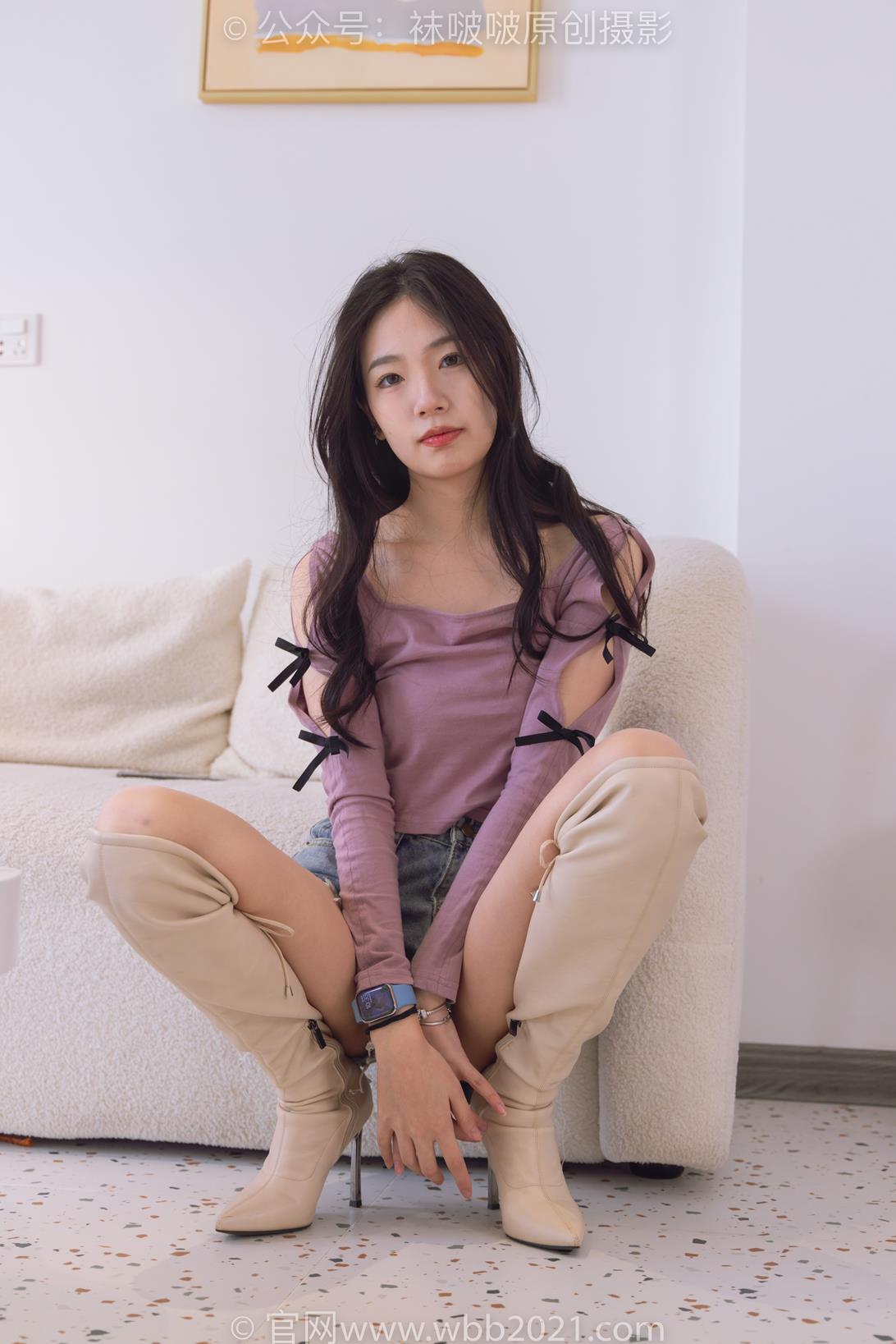 啵啵465期：小甜豆-长靴、白棉袜、裸足[140P/1V/5.78G]插图7