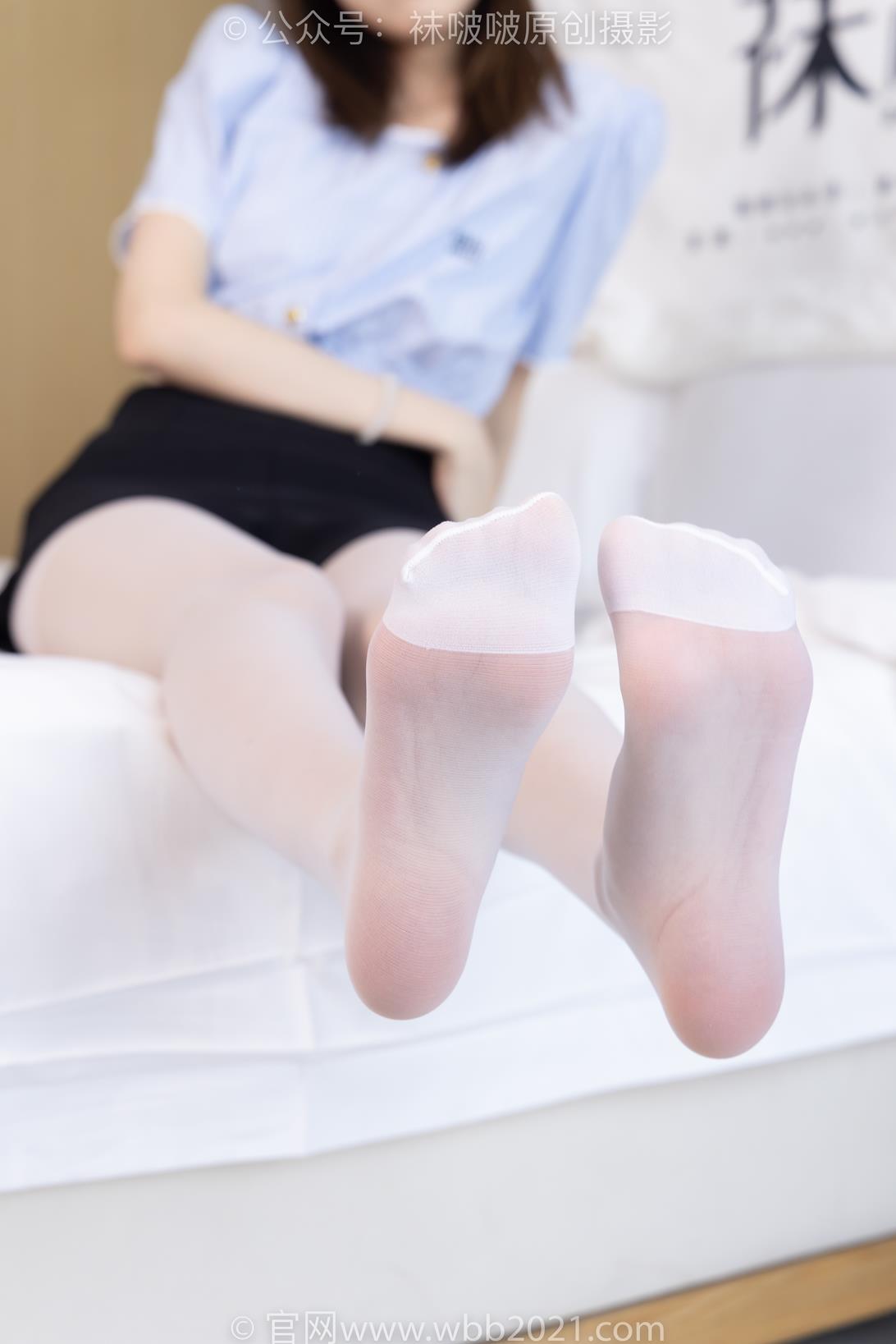 袜啵啵467期：稚予-板鞋、白丝（脚尖加固款）[150P/1V/6.72G]插图7