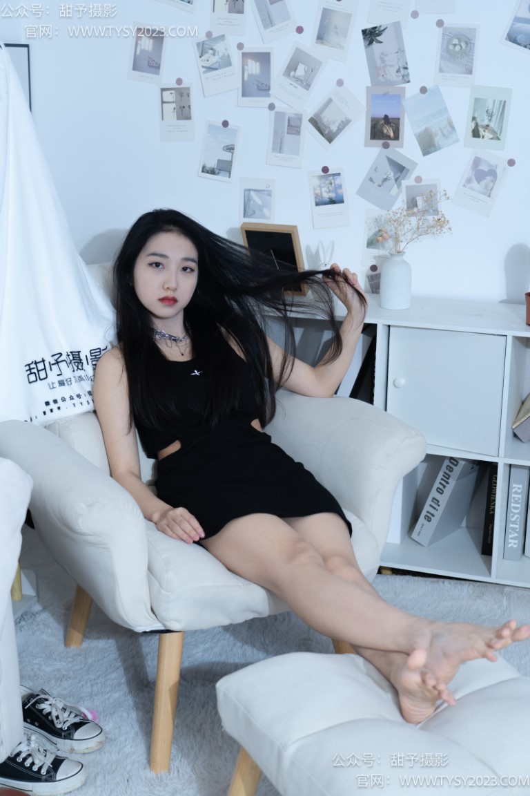 甜予摄影 NO.082期：筱筱-帆布鞋、白棉袜、裸足（完整版）[116P/2V/9.62GB]插图5