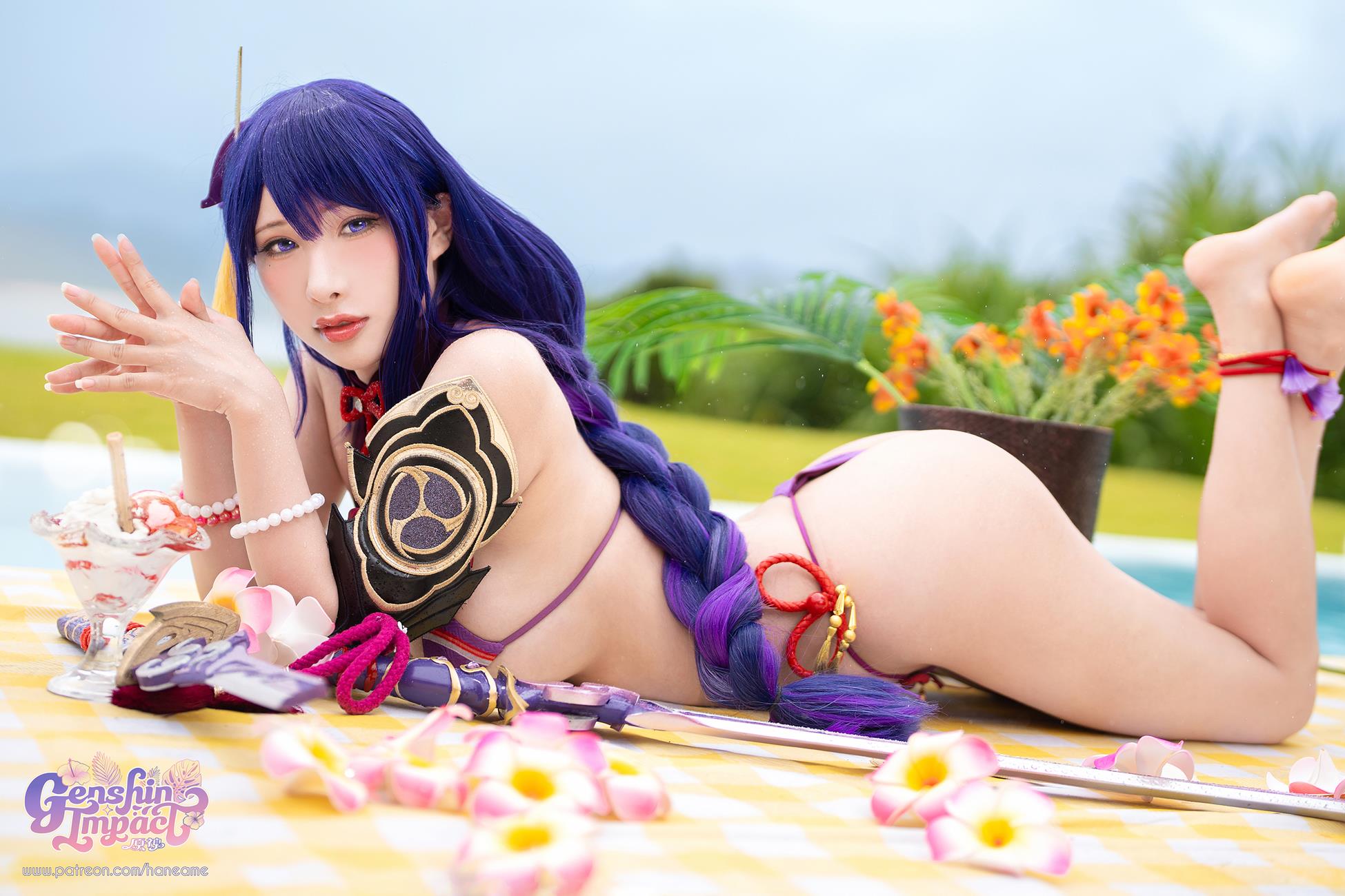 Hane Ame 雨波写真 – 原神 雷电将军[95P/646MB]插图1