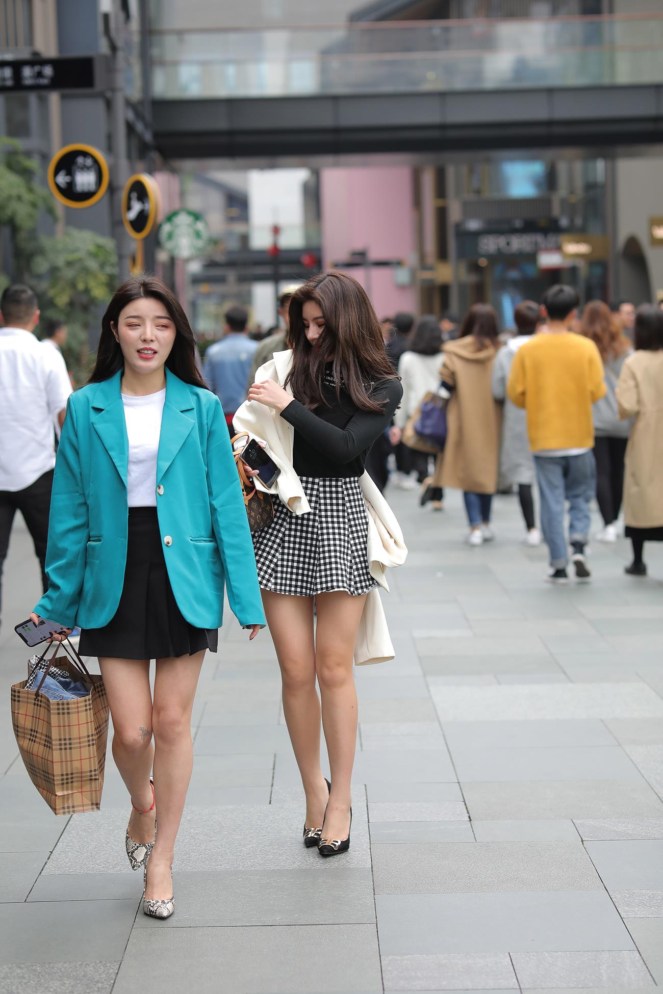 精选街拍作品 NO.4384 格子百褶裙[131P/180MB]插图1