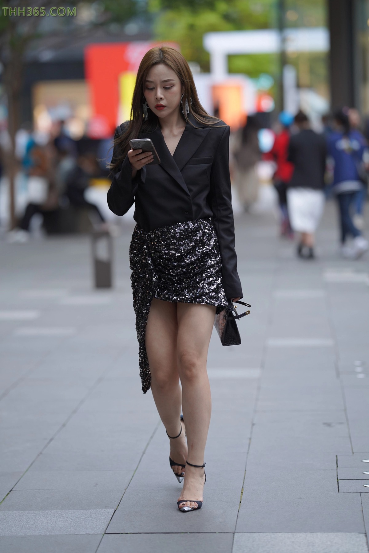 精选街拍作品 NO.4496 短西装外套亮片裙[108P/248MB]插图3